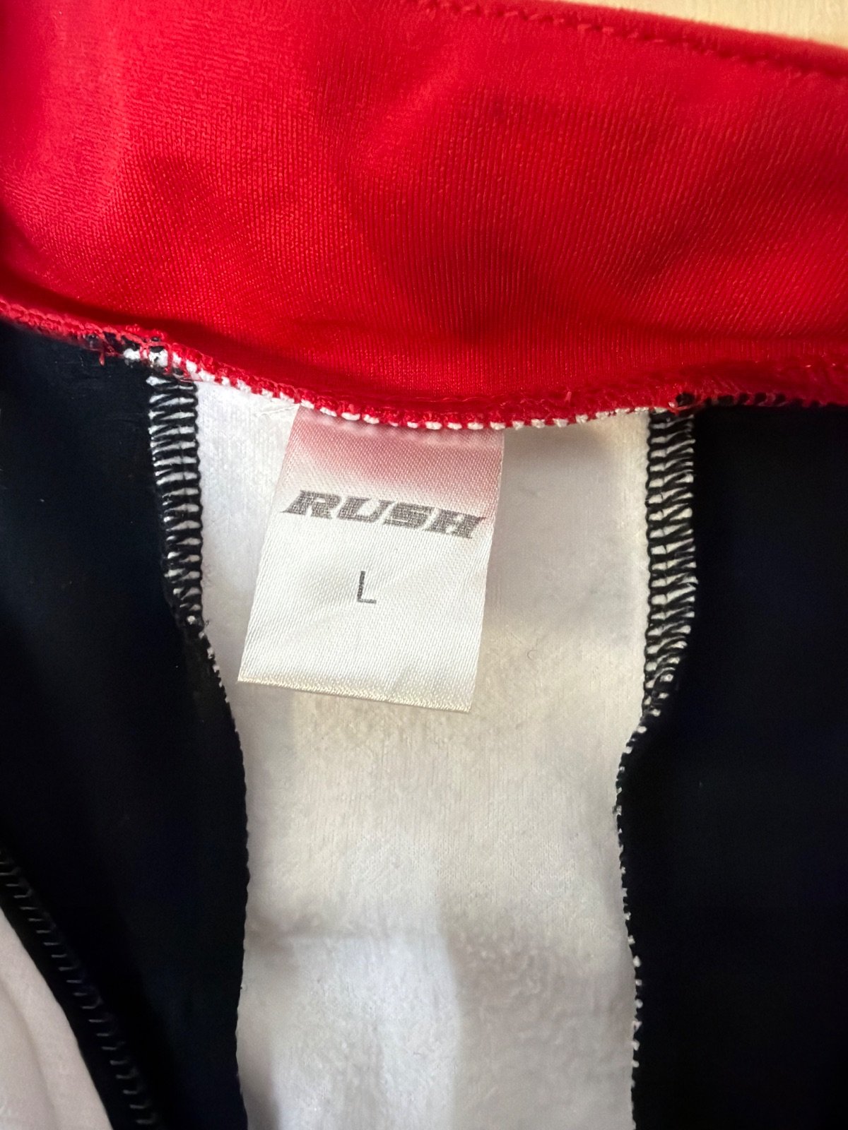 RUSH Maillot Ciclismo Manga Larga Negro Rojo Vintage — foto 5