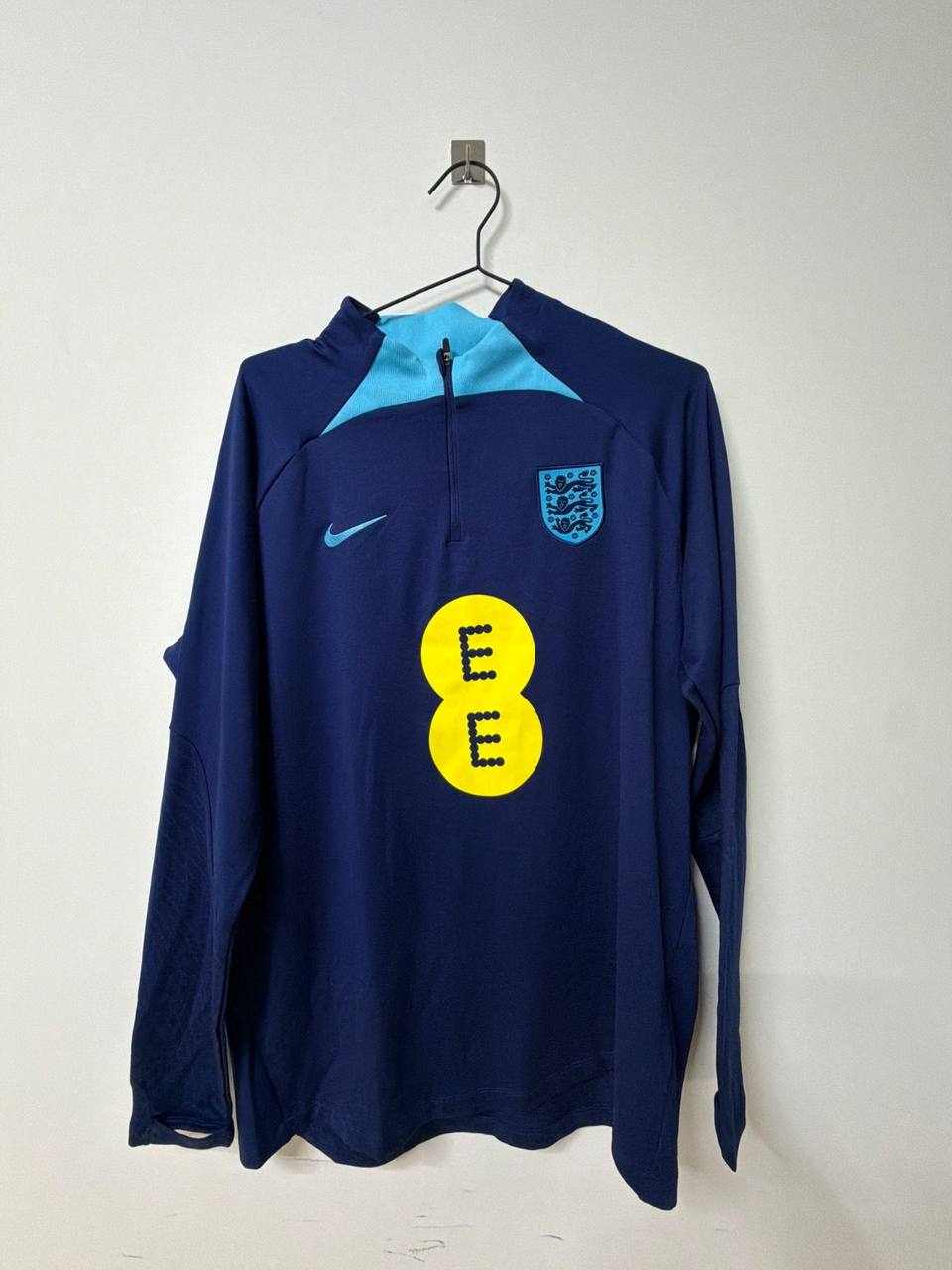 Nike Inglaterra chaqueta entrenamiento XL Dri-Fit vintage, azul marino