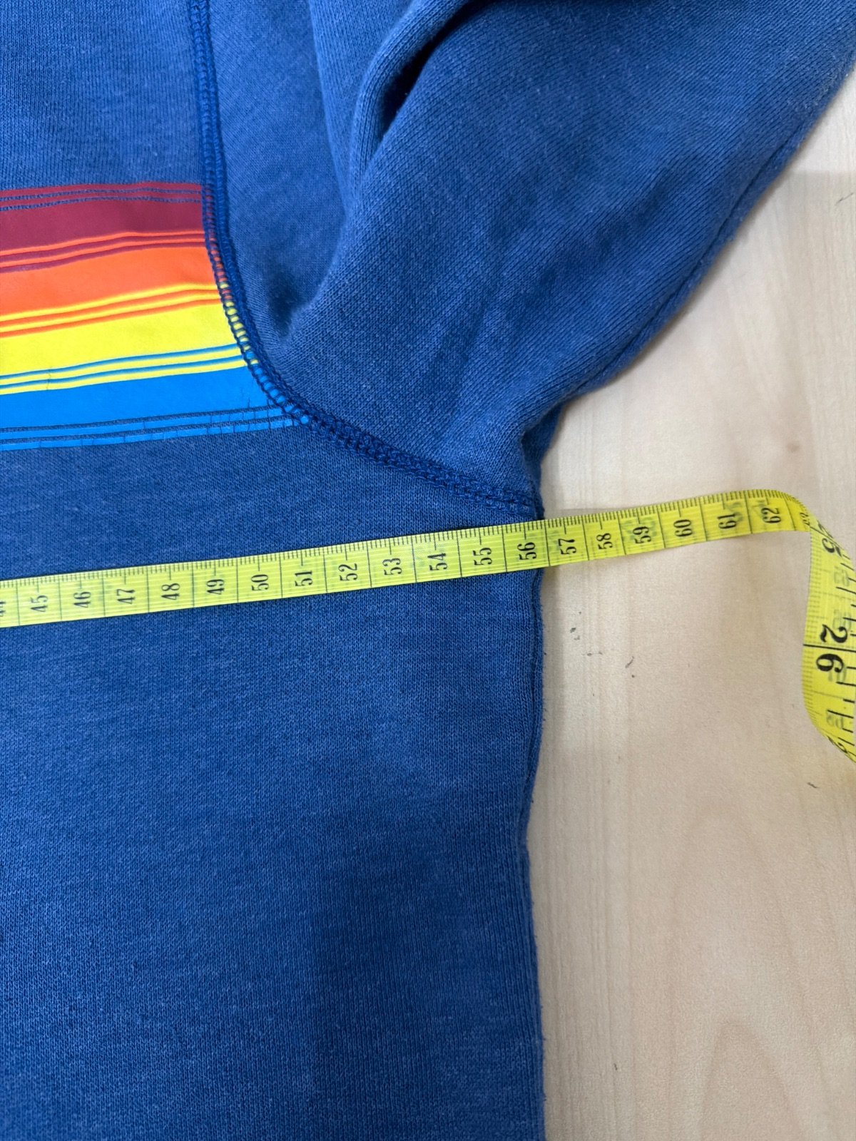 Sudadera GAP Capucha Logo Arcoíris Azul Vintage Streetwear — foto 7