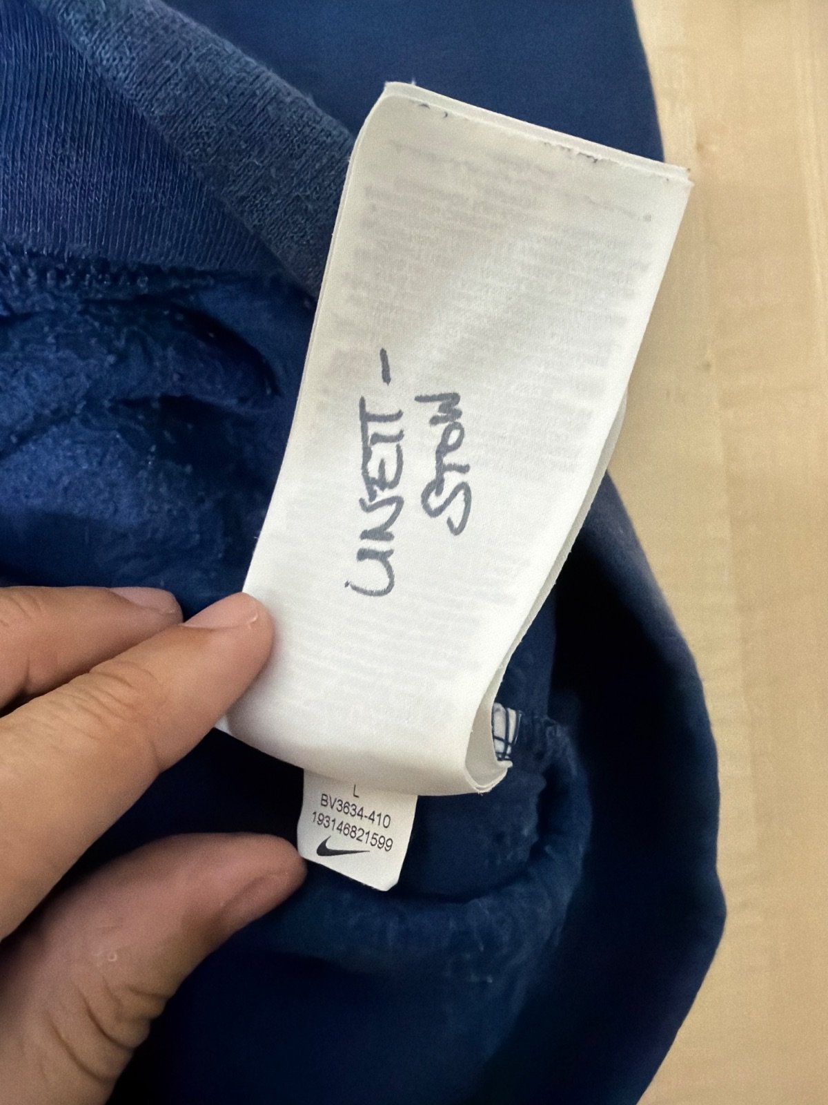 Nike sudadera capucha niño L 147-158cm azul marino streetwear — foto 5