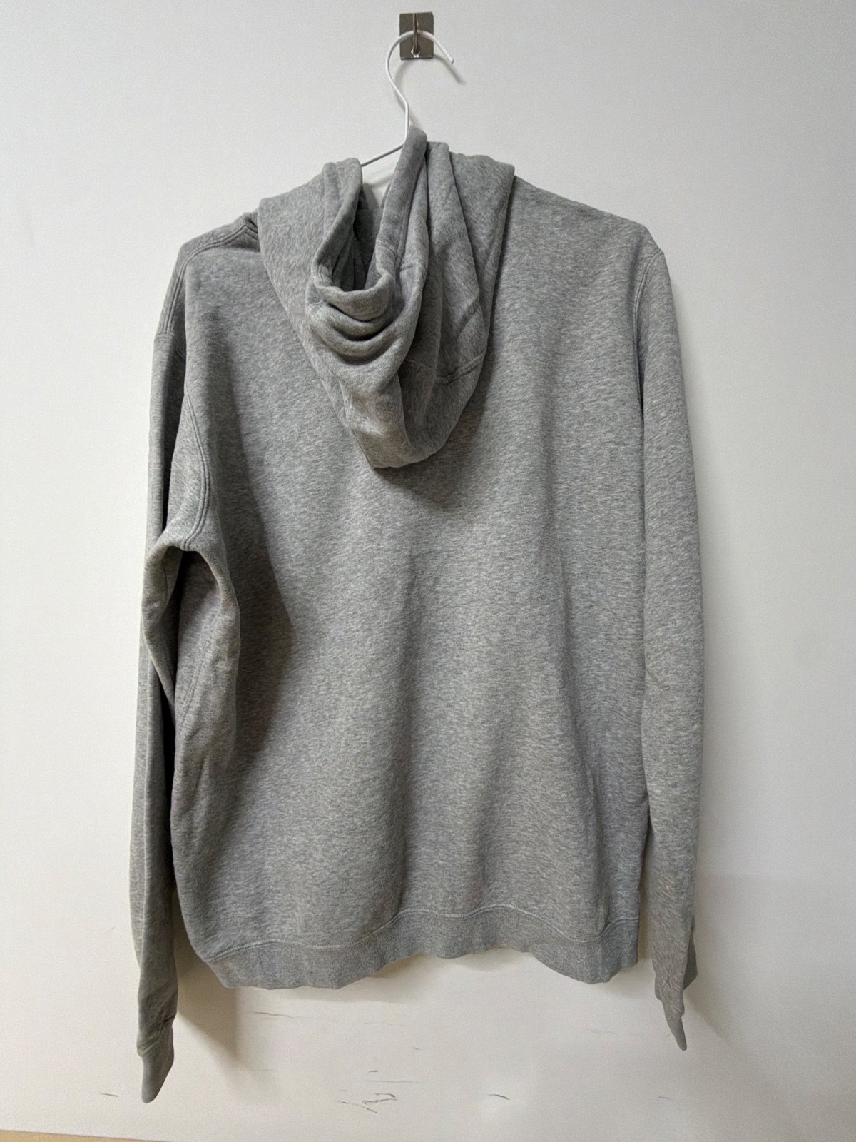 Nike Sudadera Capucha Gris Swoosh Bordado Rojo Vintage — foto 3