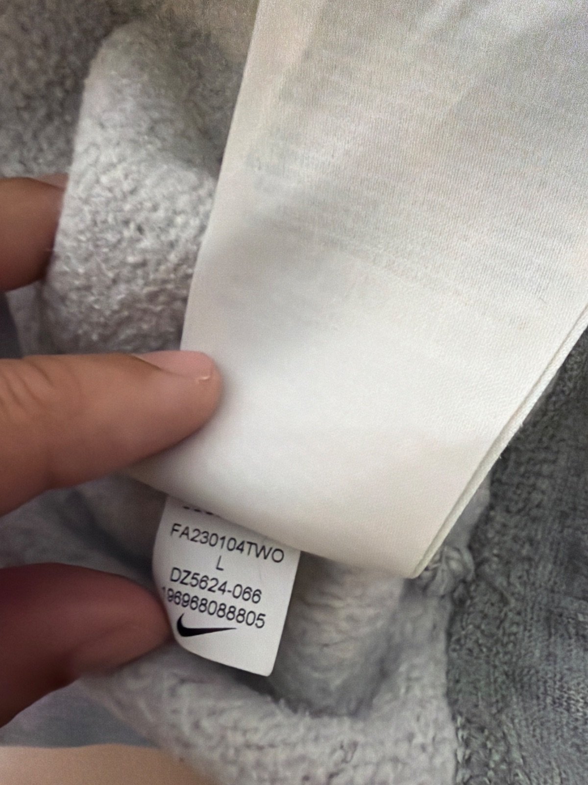 Sudadera Nike capucha gris swoosh azul streetwear vintage — foto 8