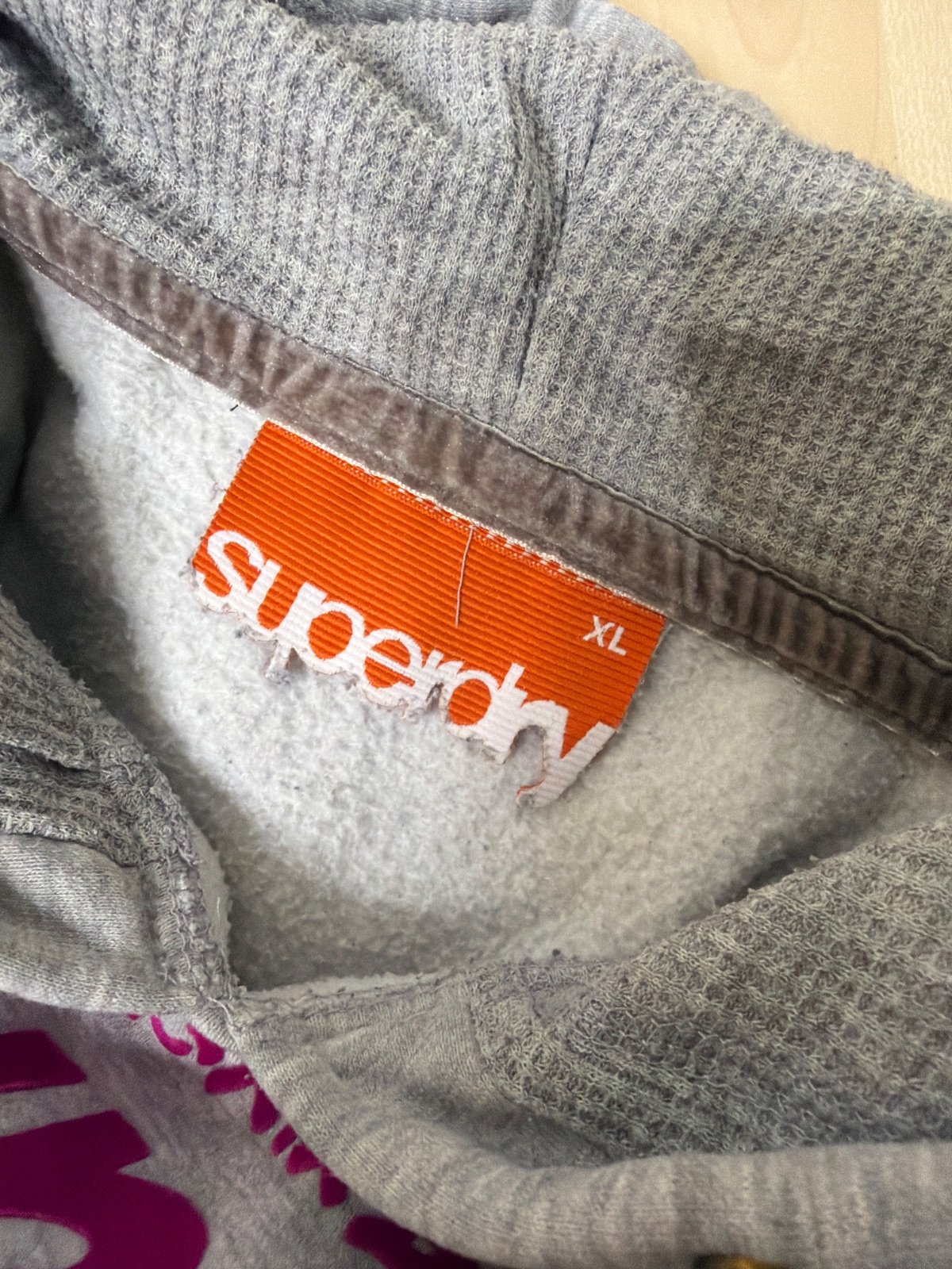 Superdry Sudadera Capucha Sonics Gris Estampado Streetwear — foto 4
