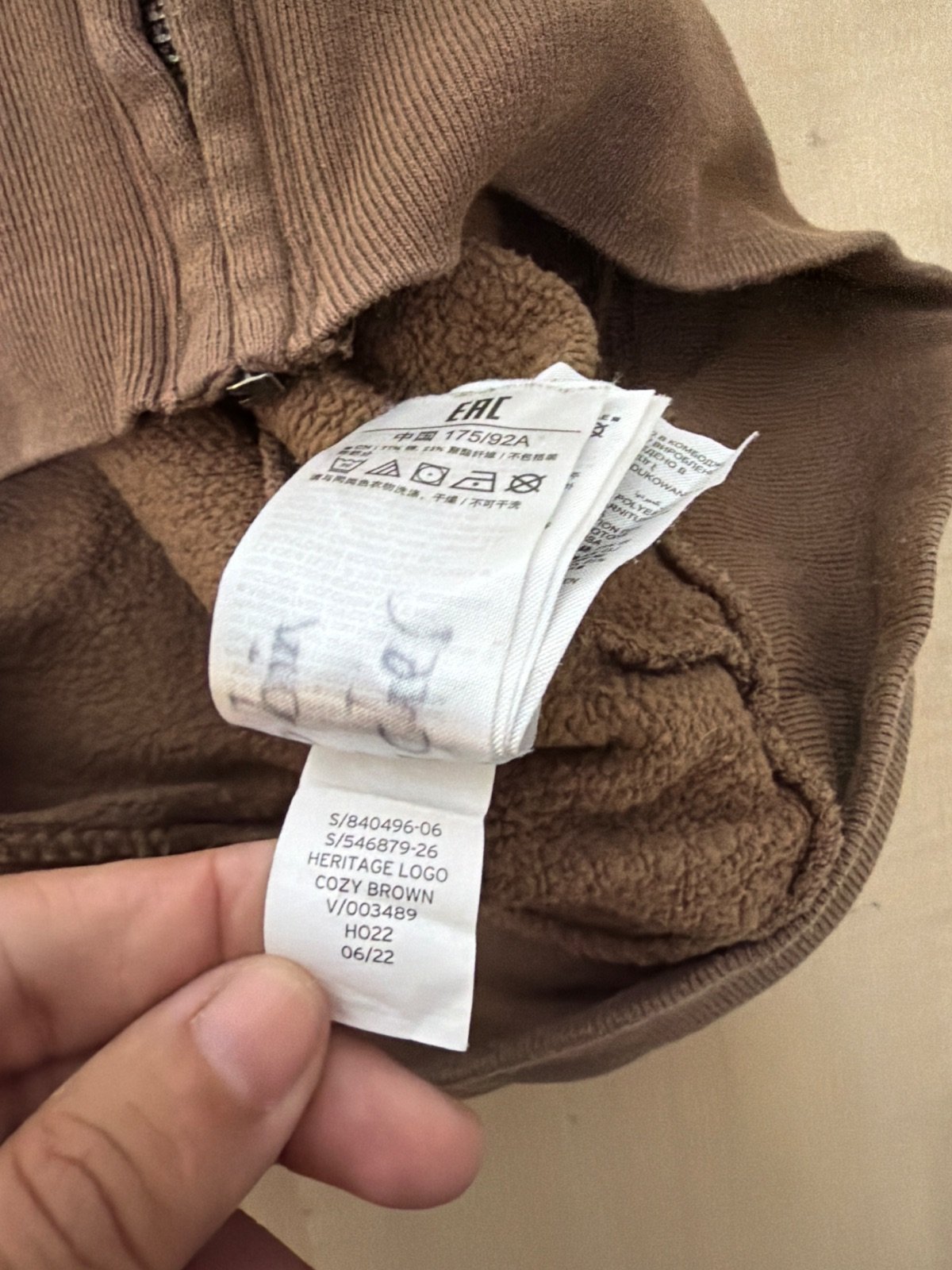 Sudadera GAP capucha marrón Talla S borreguito vintage — foto 4