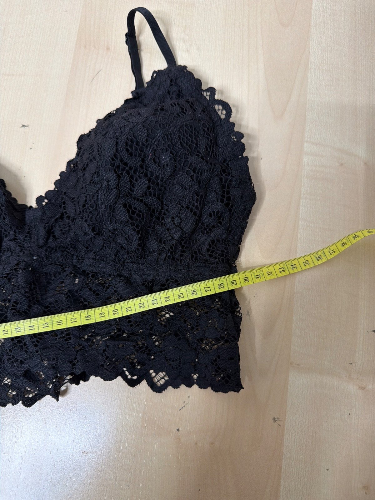 Top bralette encaje negro sin aros Talla única Sexy Vintage — foto 5