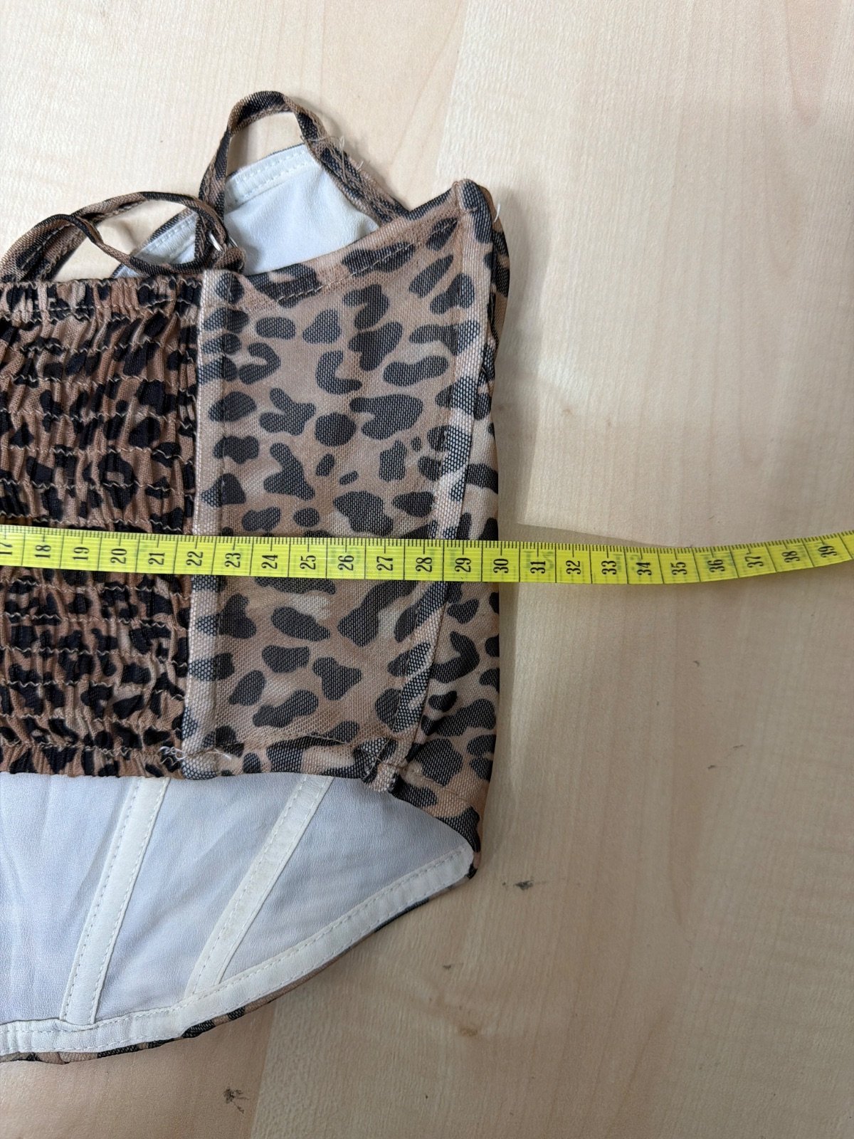 Corset animal print leopardo S/M vintage y2k streetwear — foto 3