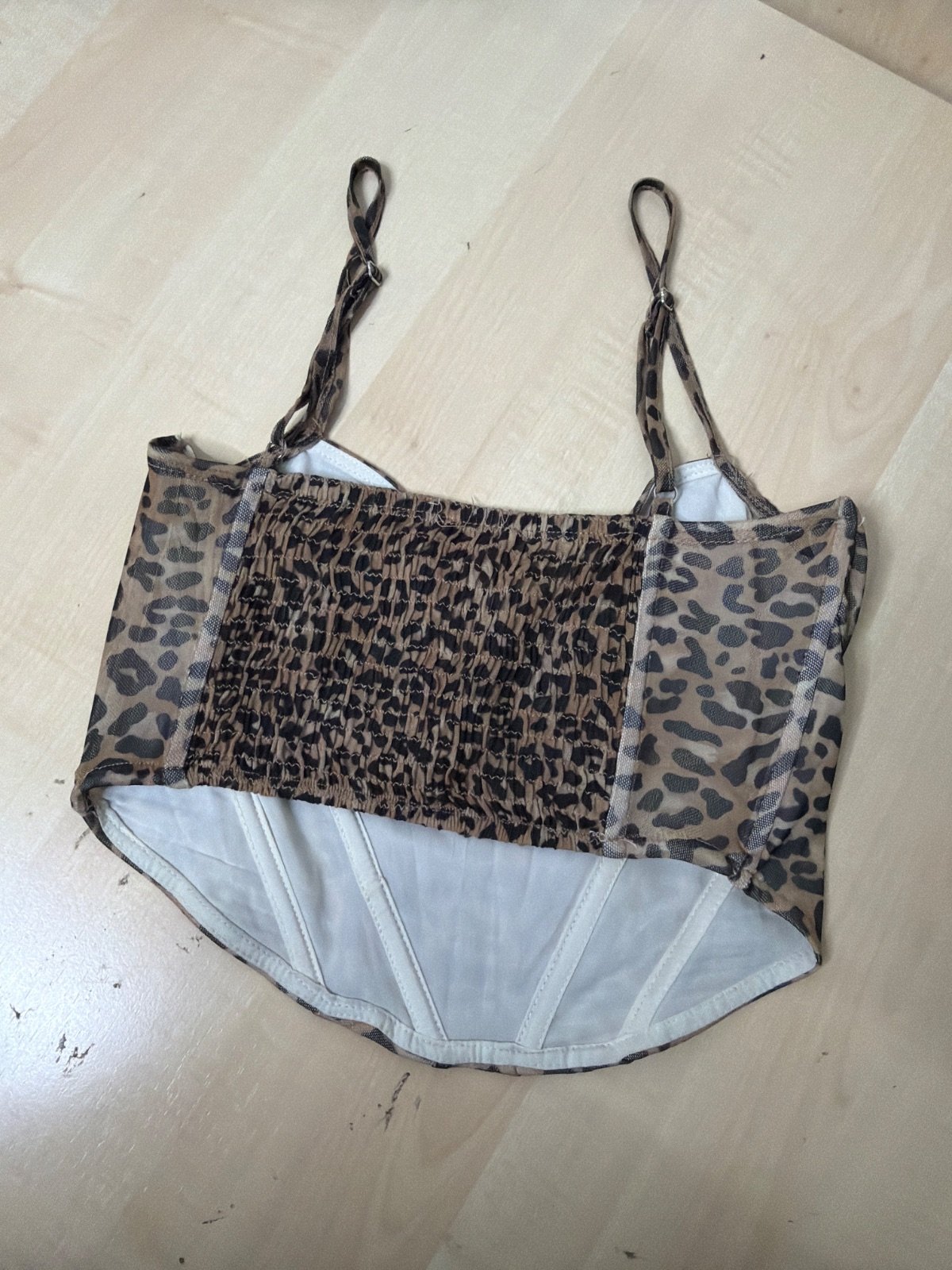 Corset animal print leopardo S/M vintage y2k streetwear — foto 2