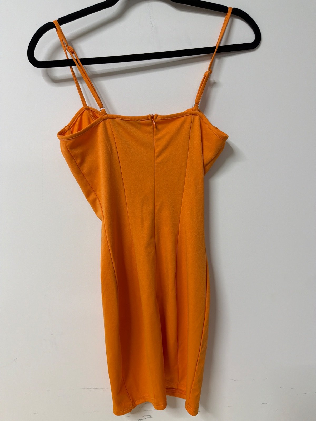 PrettyLittleThing vestido corsé naranja bodycon fiesta Y2K — foto 3