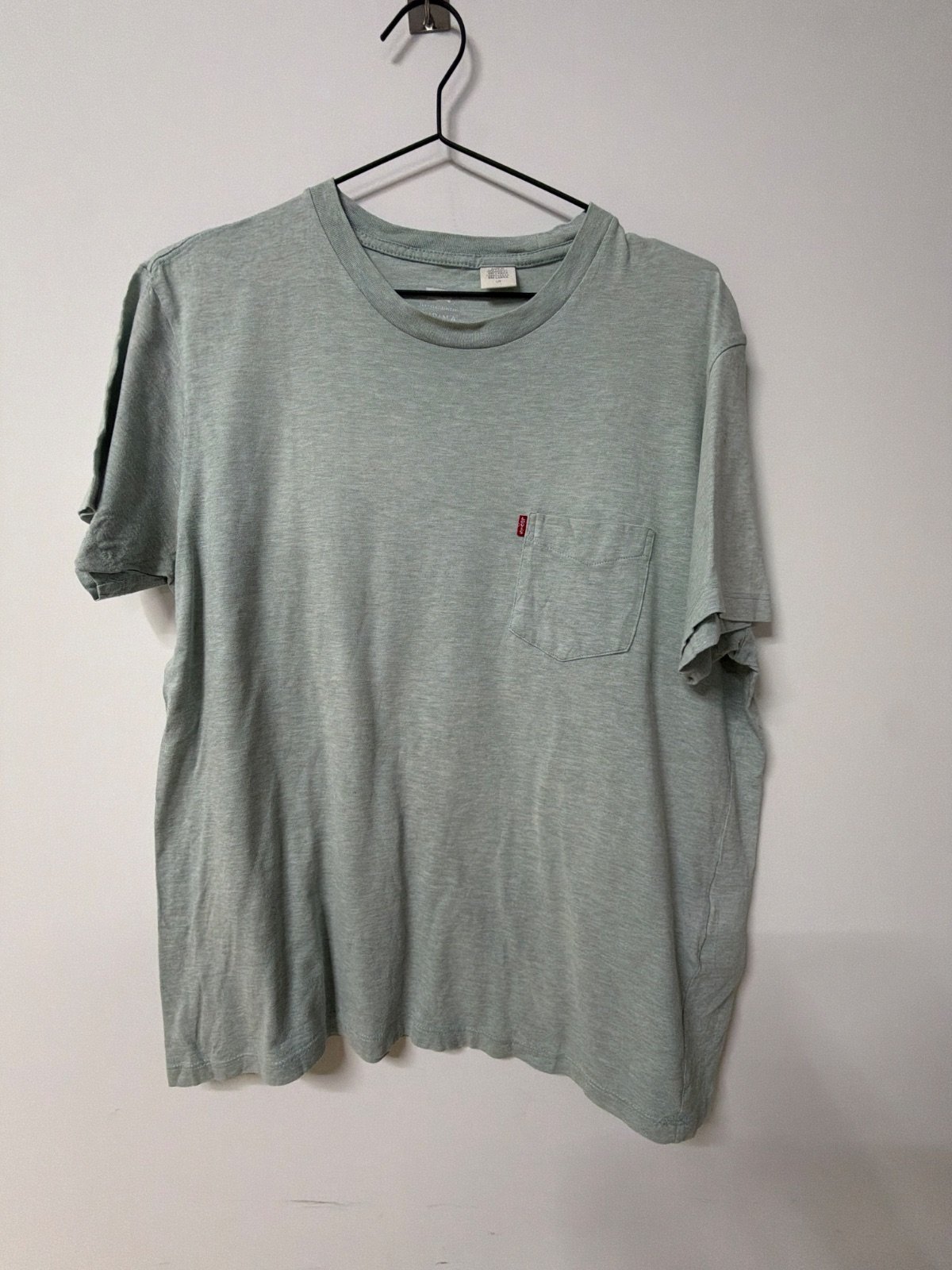 Camiseta Levi's manga corta bolsillo Talla L Verde Vintage