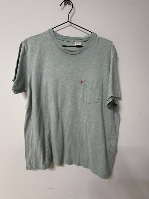 Camiseta Levi's manga corta bolsillo Talla L Verde Vintage