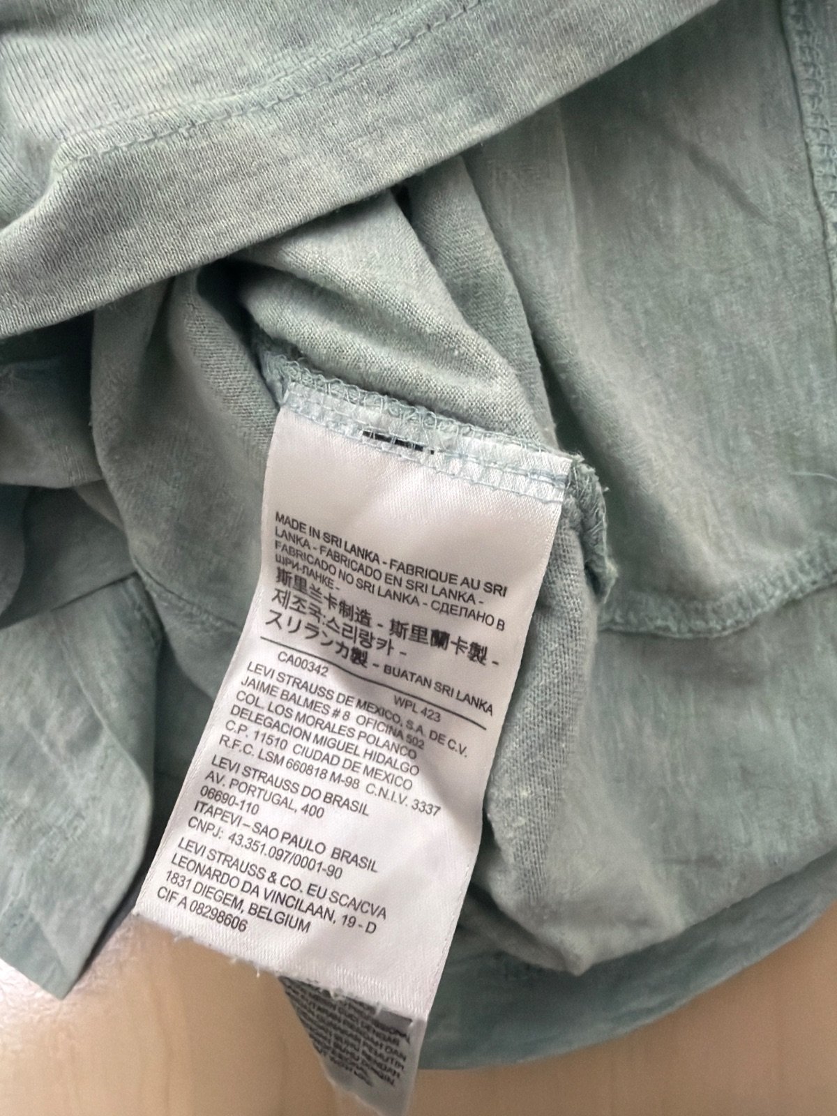 Camiseta Levi's manga corta bolsillo Talla L Verde Vintage — foto 6