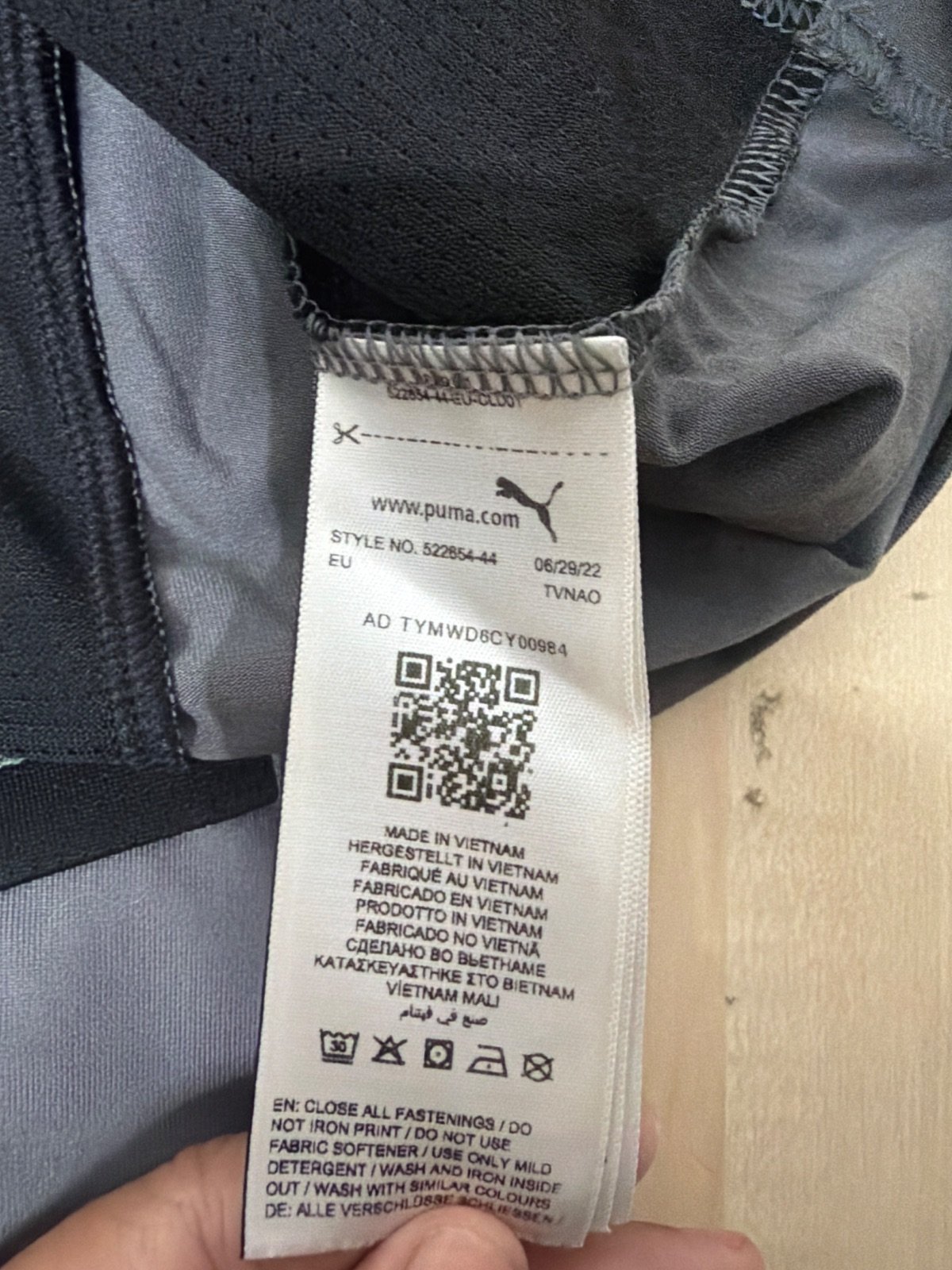Camiseta Puma técnica manga larga S gris media cremallera — foto 5