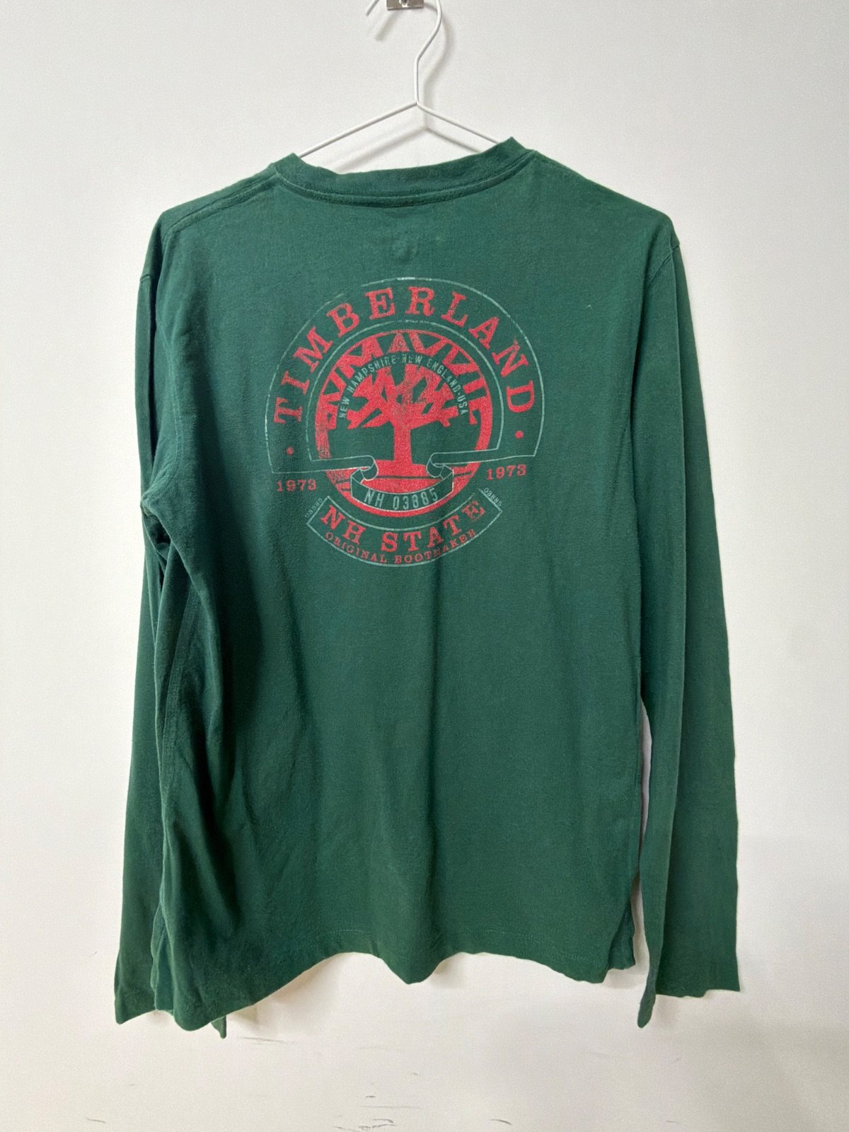 Timberland camiseta manga larga verde S vintage streetwear — foto 2