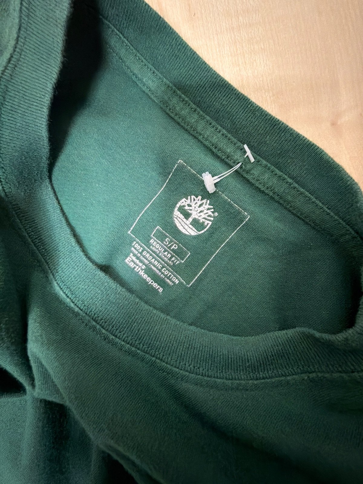 Timberland camiseta manga larga verde S vintage streetwear — foto 3