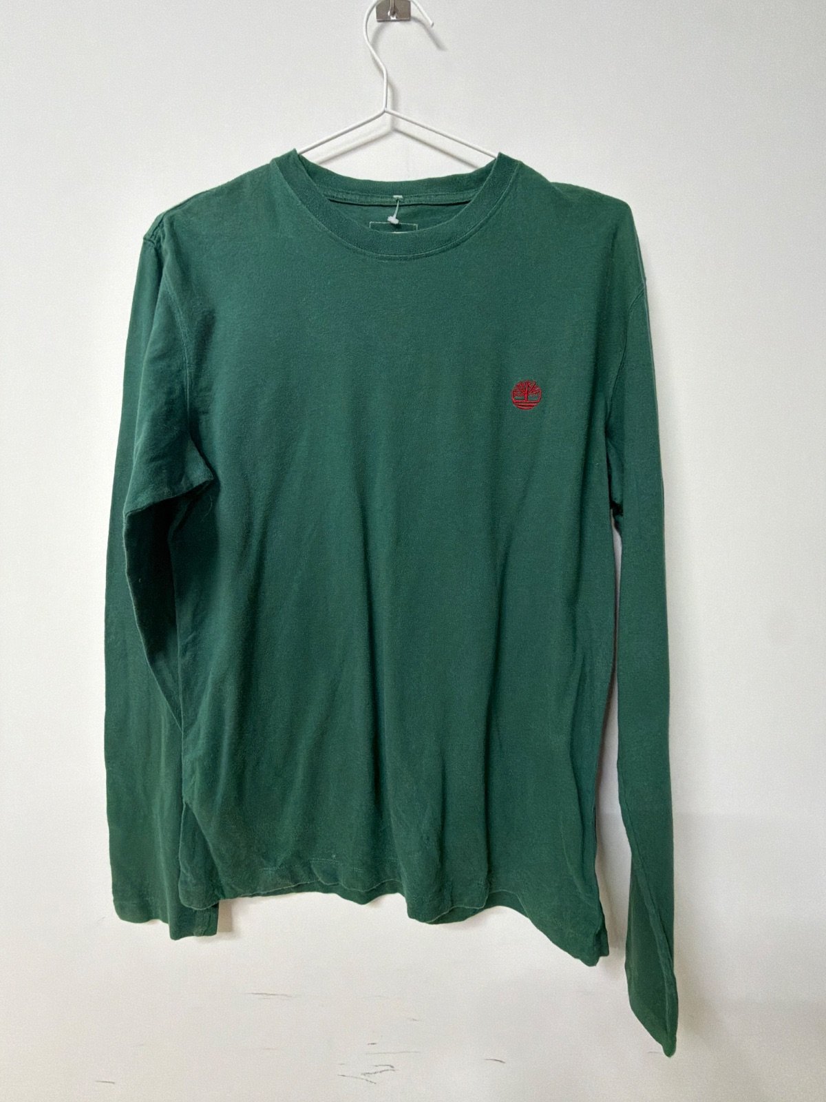 Timberland camiseta manga larga verde S vintage streetwear