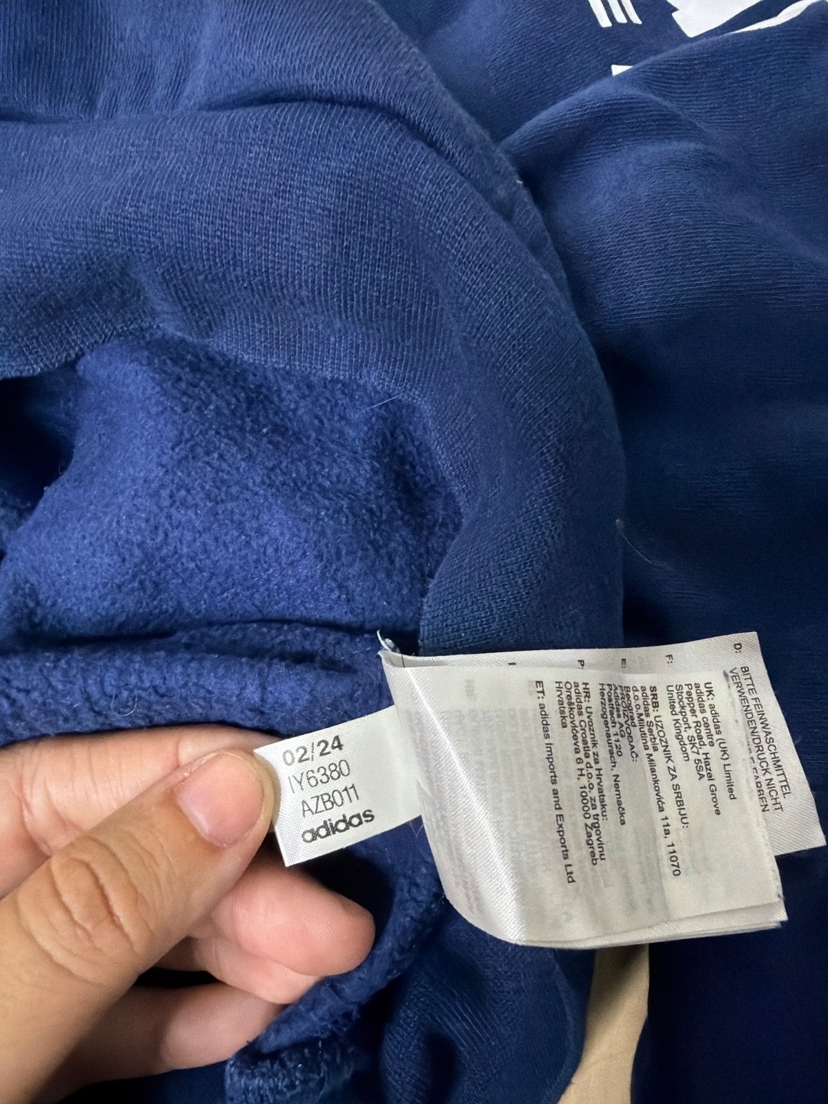 Adidas Sportswear sudadera capucha niño T152 azul — foto 4