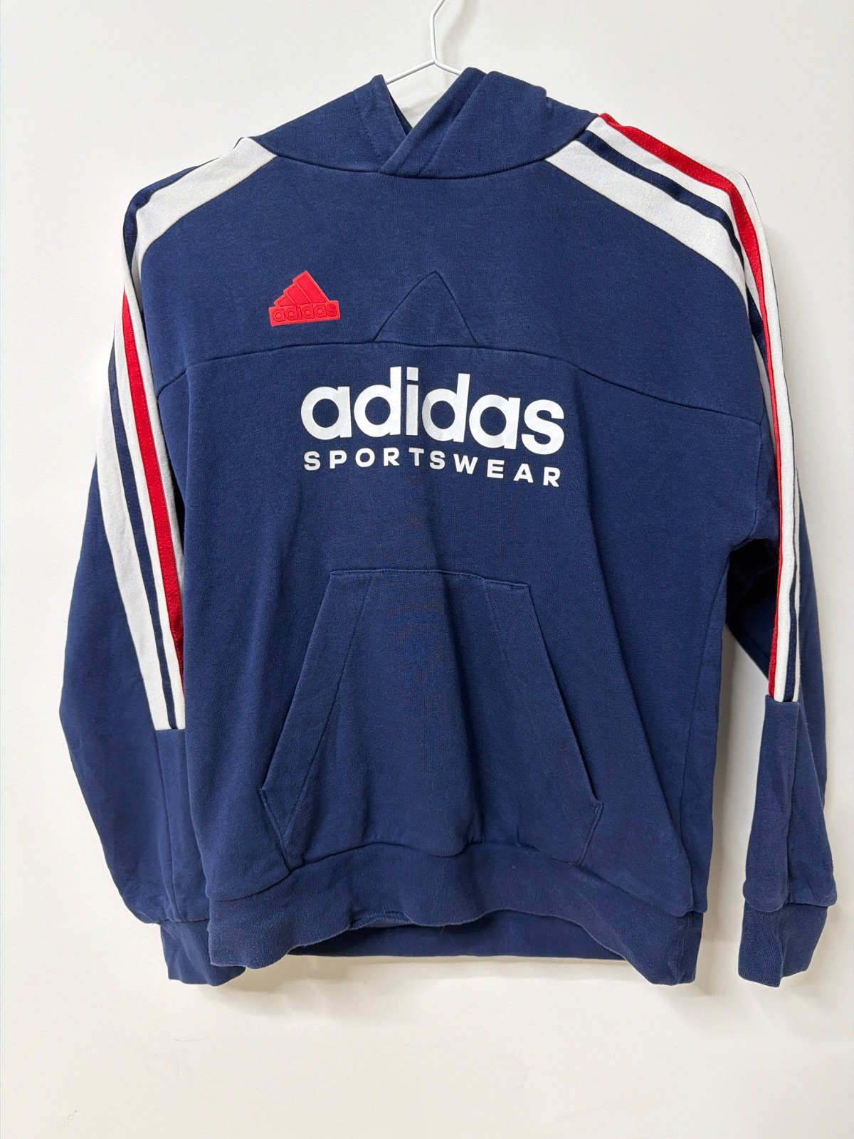 Adidas Sportswear sudadera capucha niño T152 azul