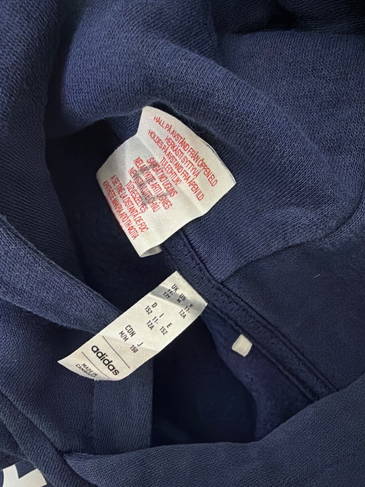 Adidas Sportswear sudadera capucha niño T152 azul — foto 3