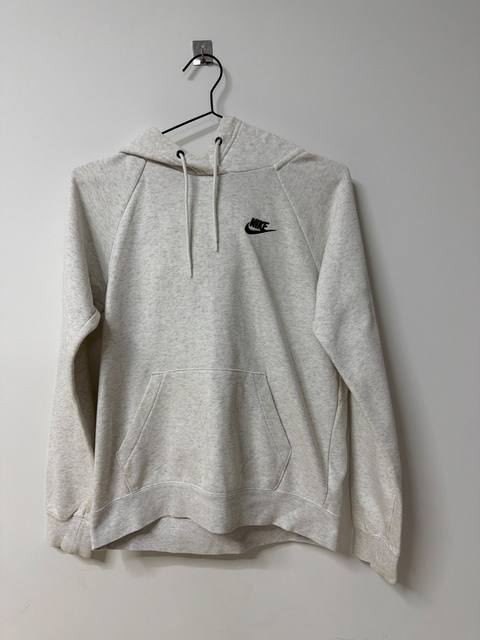 Sudadera Nike capucha gris jaspeado XS streetwear