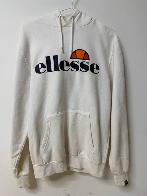 Ellesse sudadera capucha blanca Streetwear Vintage Retro