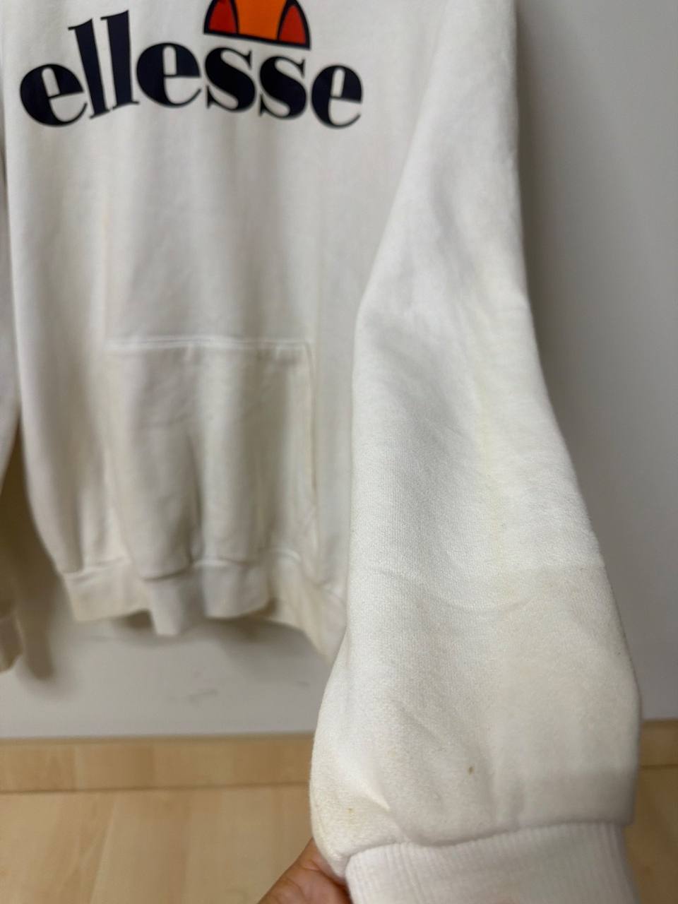 Ellesse sudadera capucha blanca Streetwear Vintage Retro — foto 4