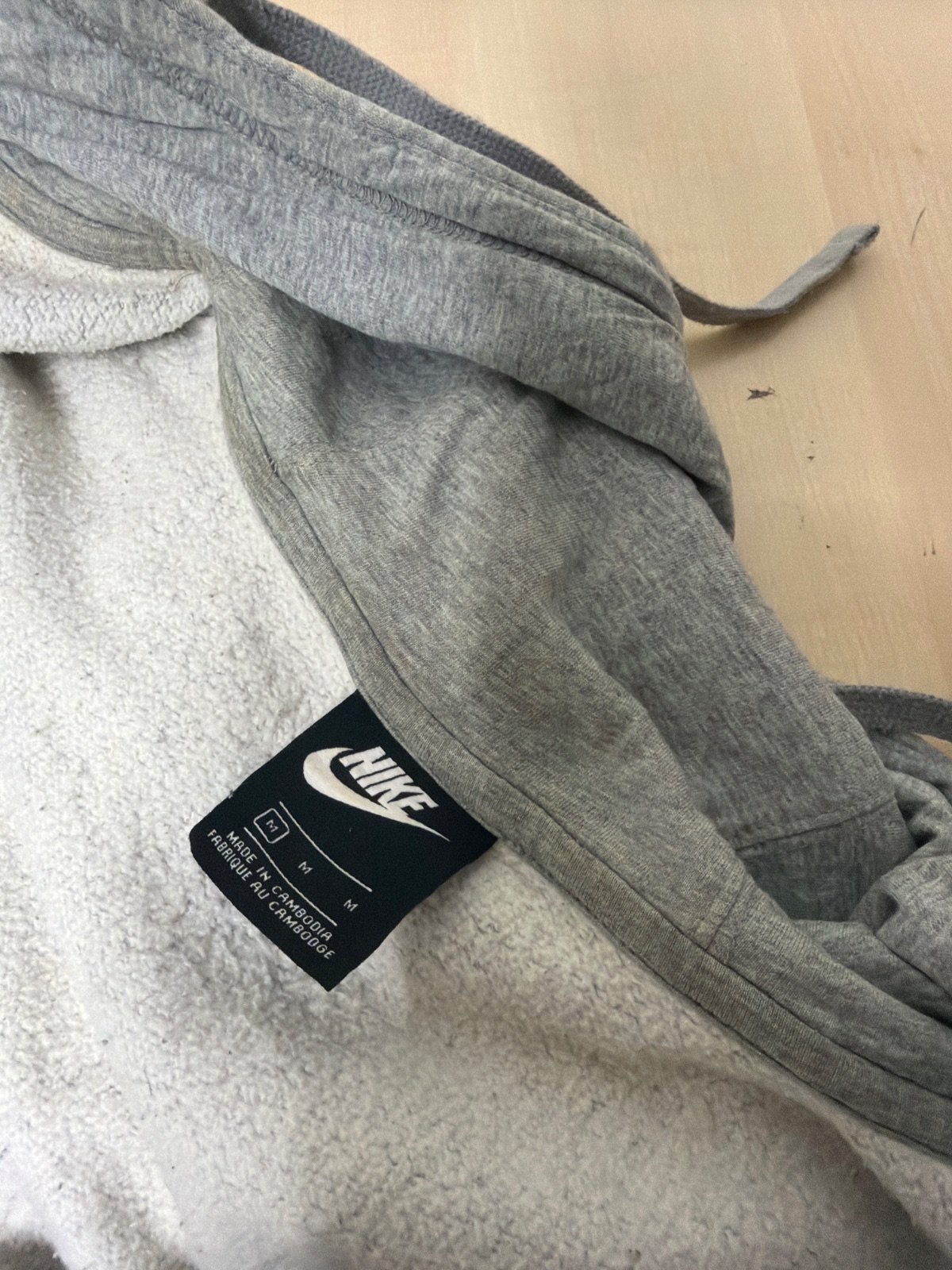 Nike sudadera capucha gris cremallera streetwear vintage — foto 4