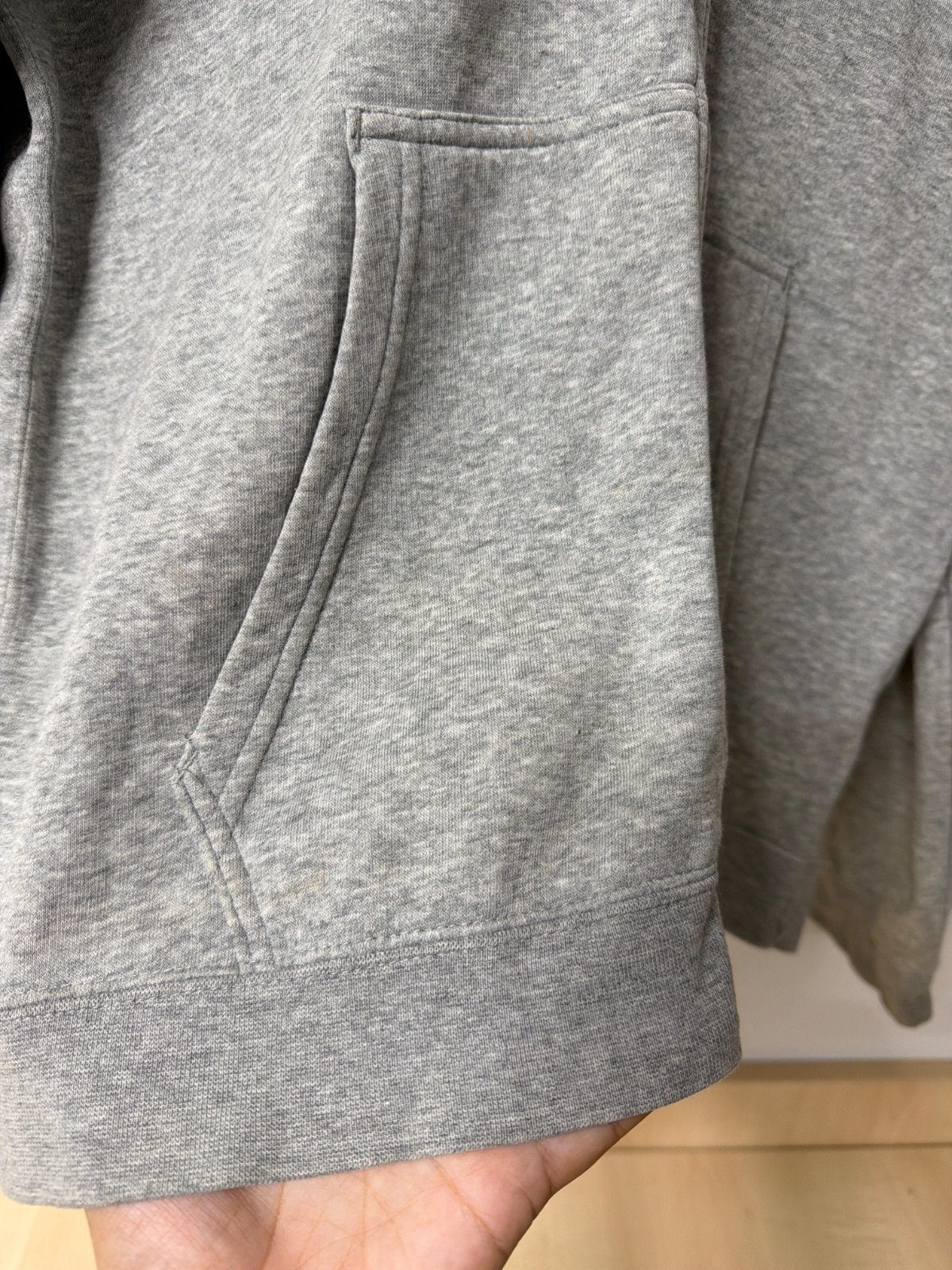 Nike sudadera capucha gris cremallera streetwear vintage — foto 2