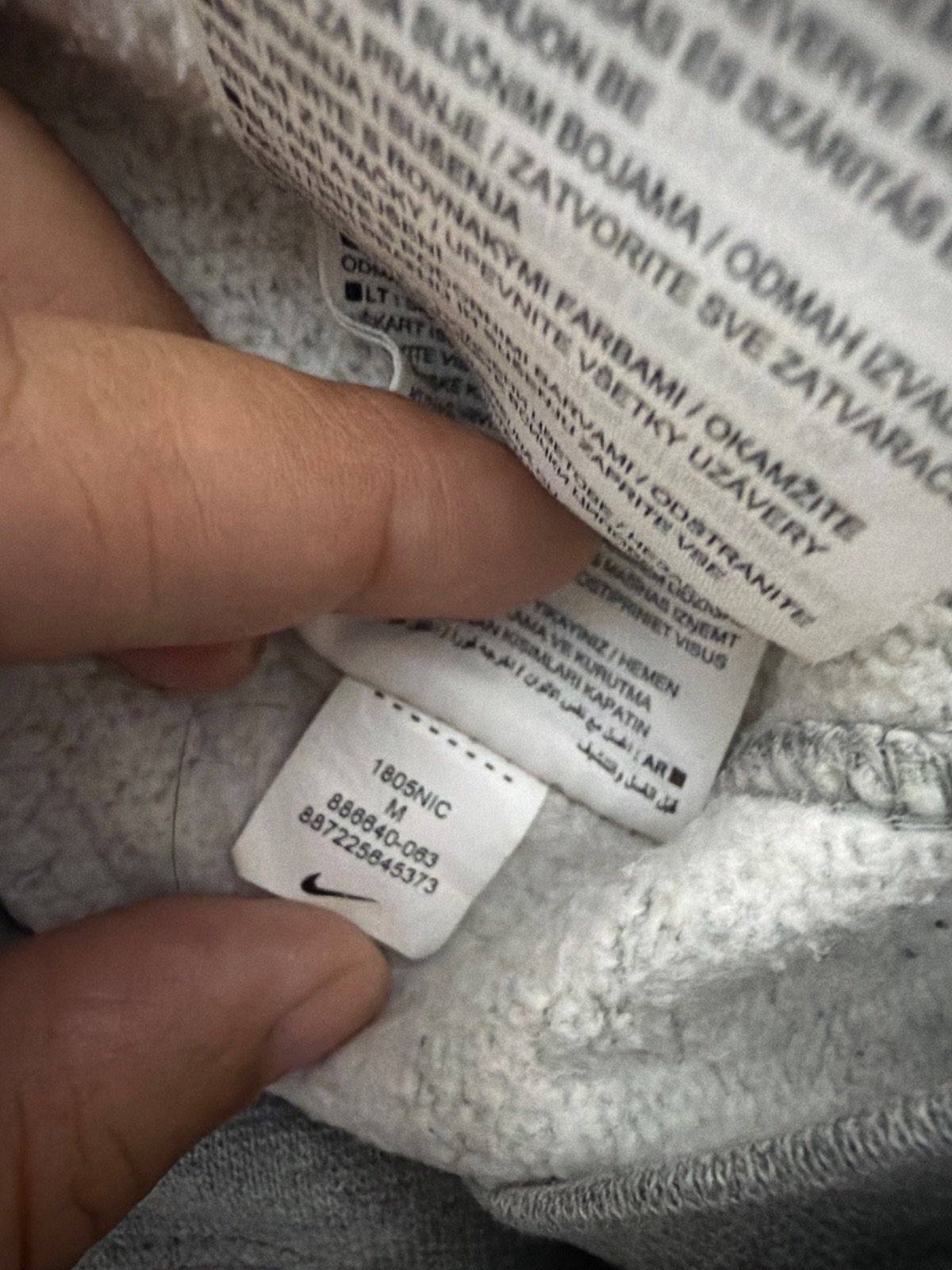Nike sudadera capucha gris cremallera streetwear vintage — foto 5