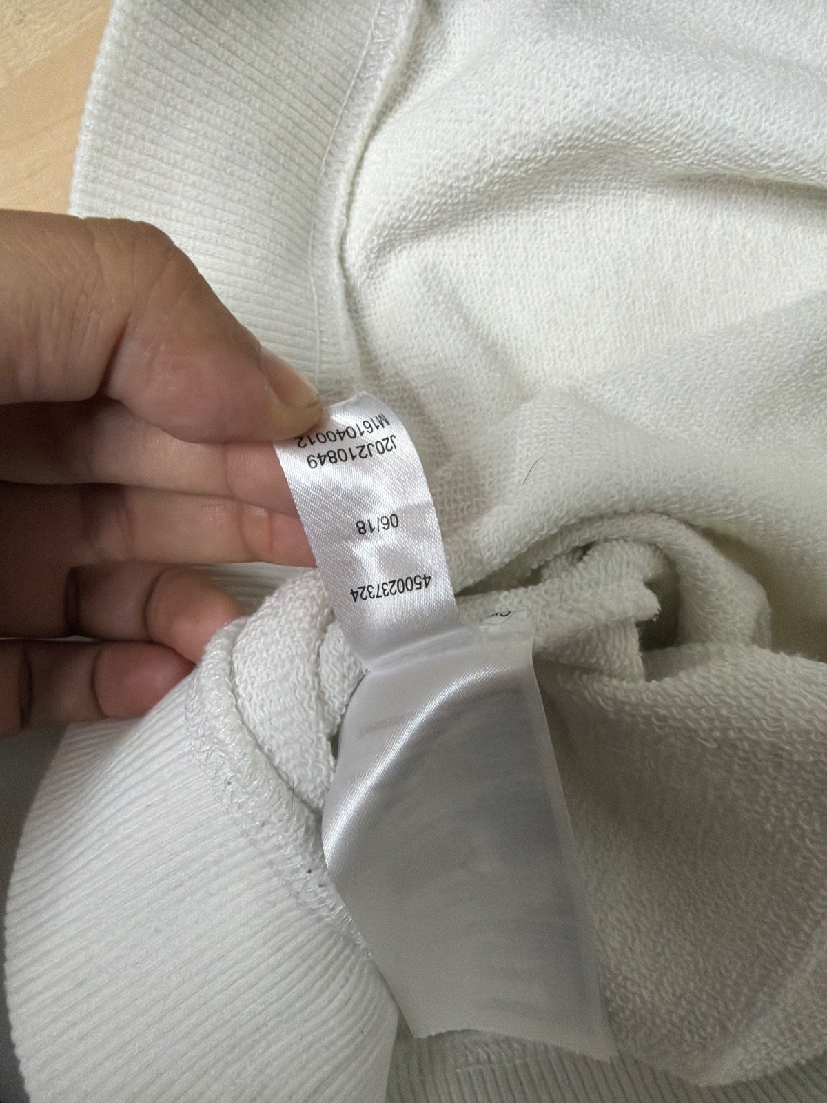 Sudadera crop Calvin Klein blanco logo CALVIN Vintage Y2K — foto 7