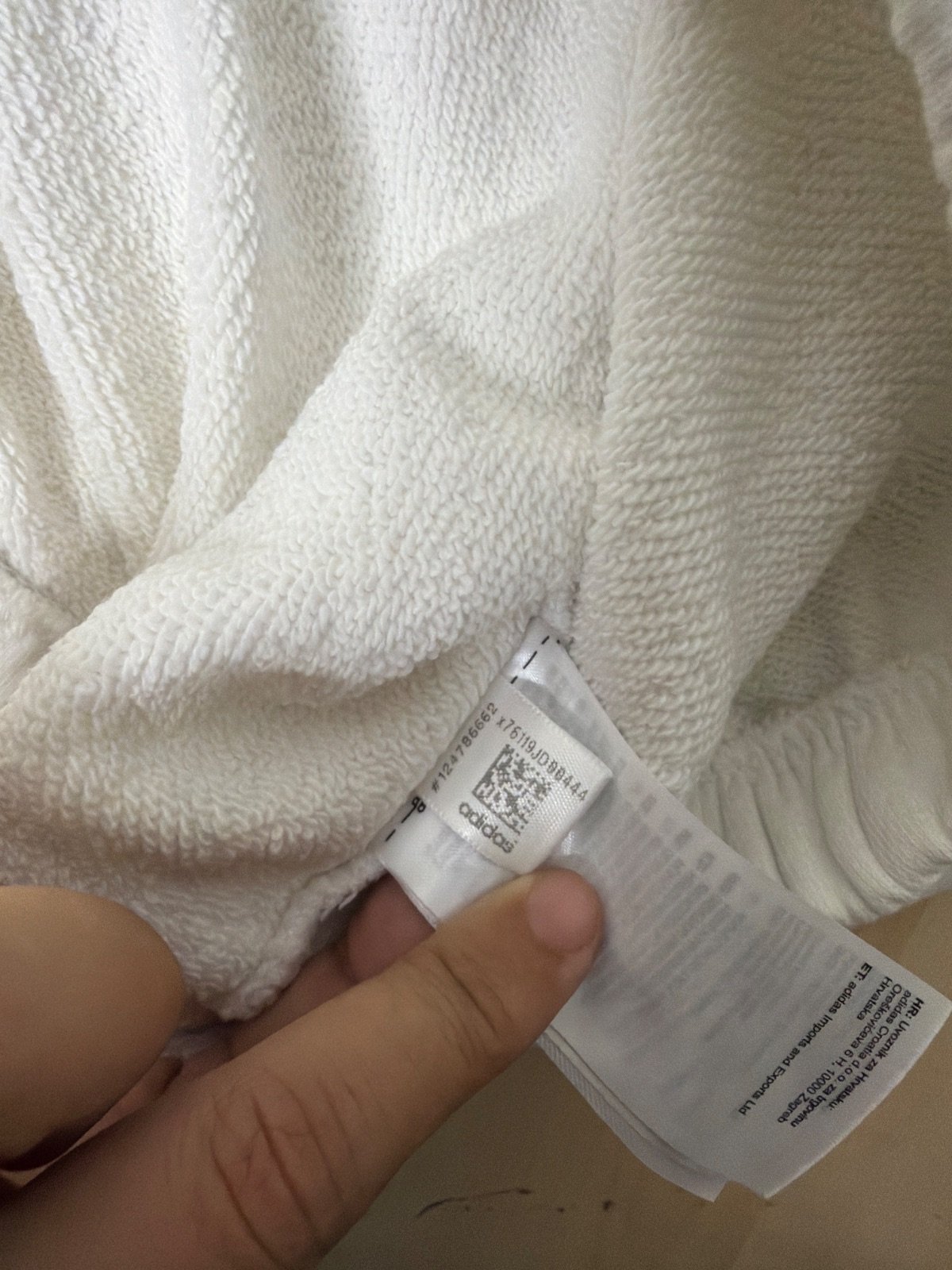 Adidas Originals sudadera crop blanca capucha vintage — foto 10
