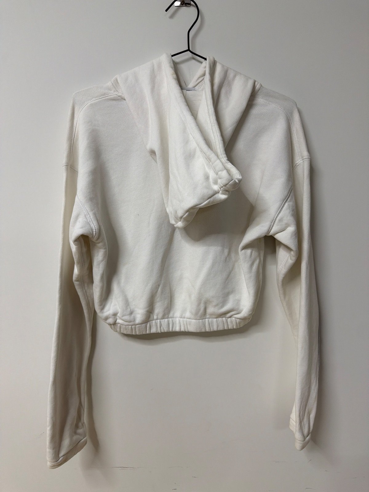 Adidas Originals sudadera crop blanca capucha vintage — foto 4