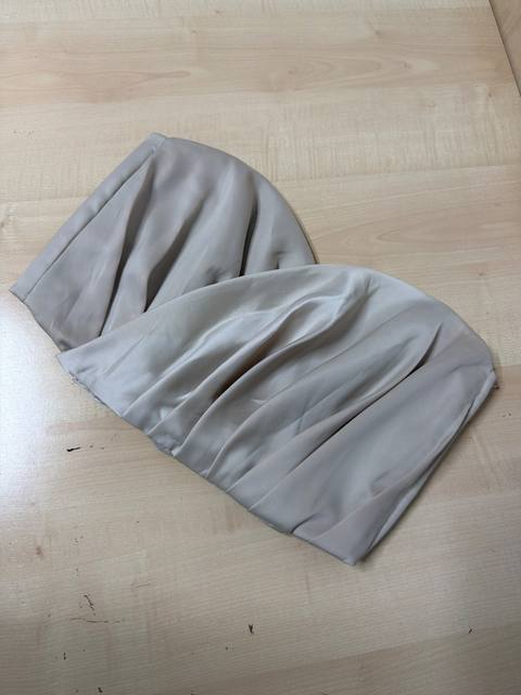 Corsé vintage Maison Clery raso gris satinado retro