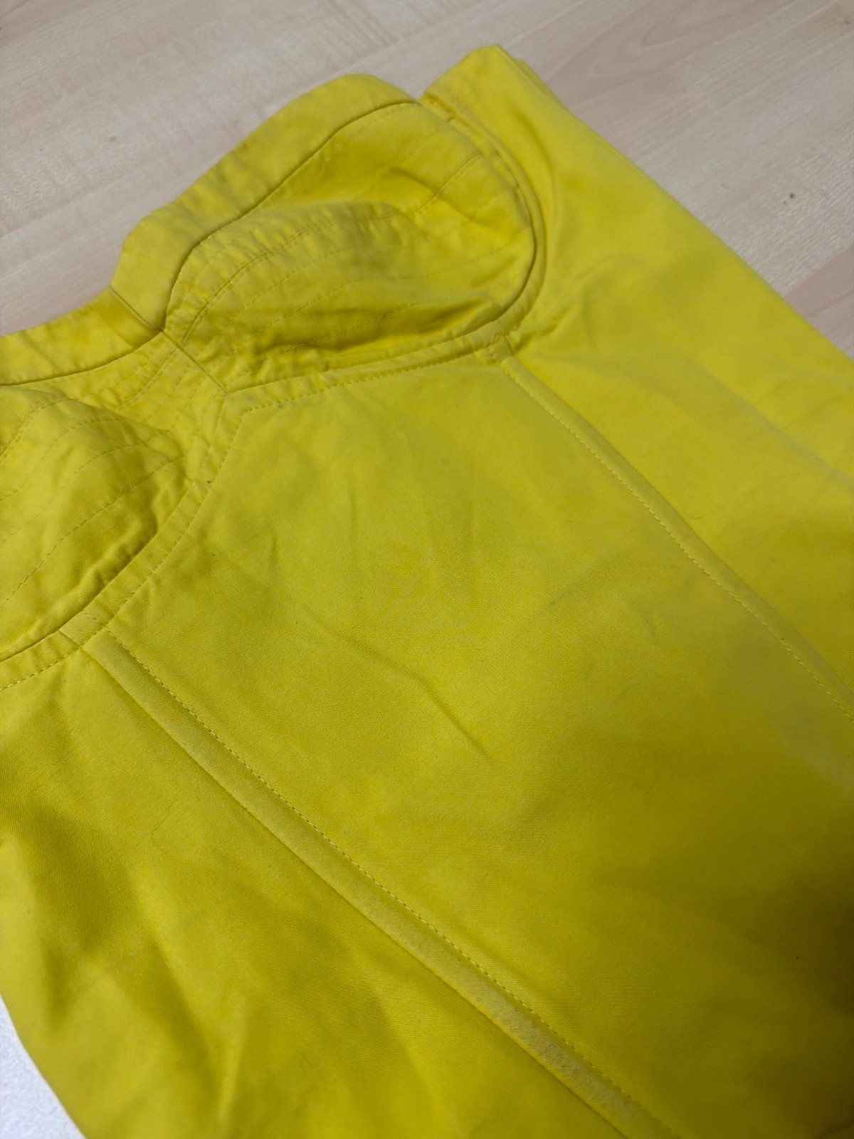 Corset amarillo flúor cremallera espalda Y2K fiesta vintage — foto 2