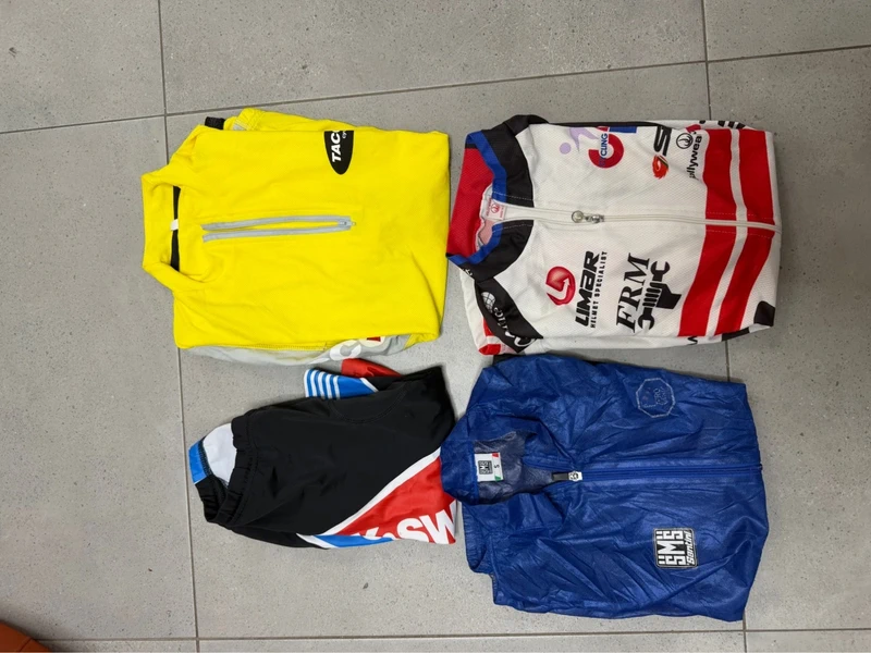 Lote 4 maillots ciclismo vintage Talla S SMS Racing Italia