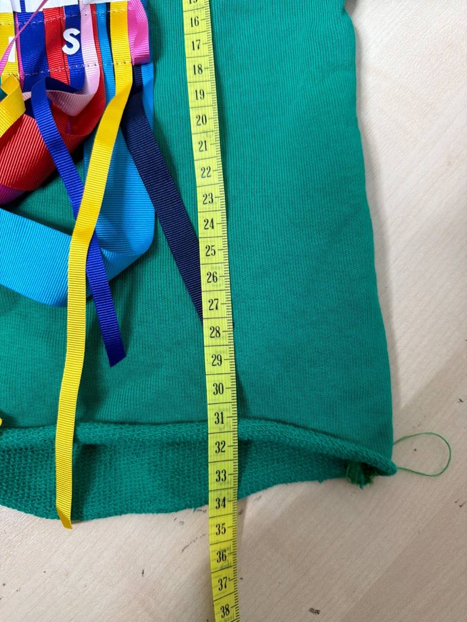 Gaëlle Paris sudadera bebé verde flecos cinta bordado — foto 7