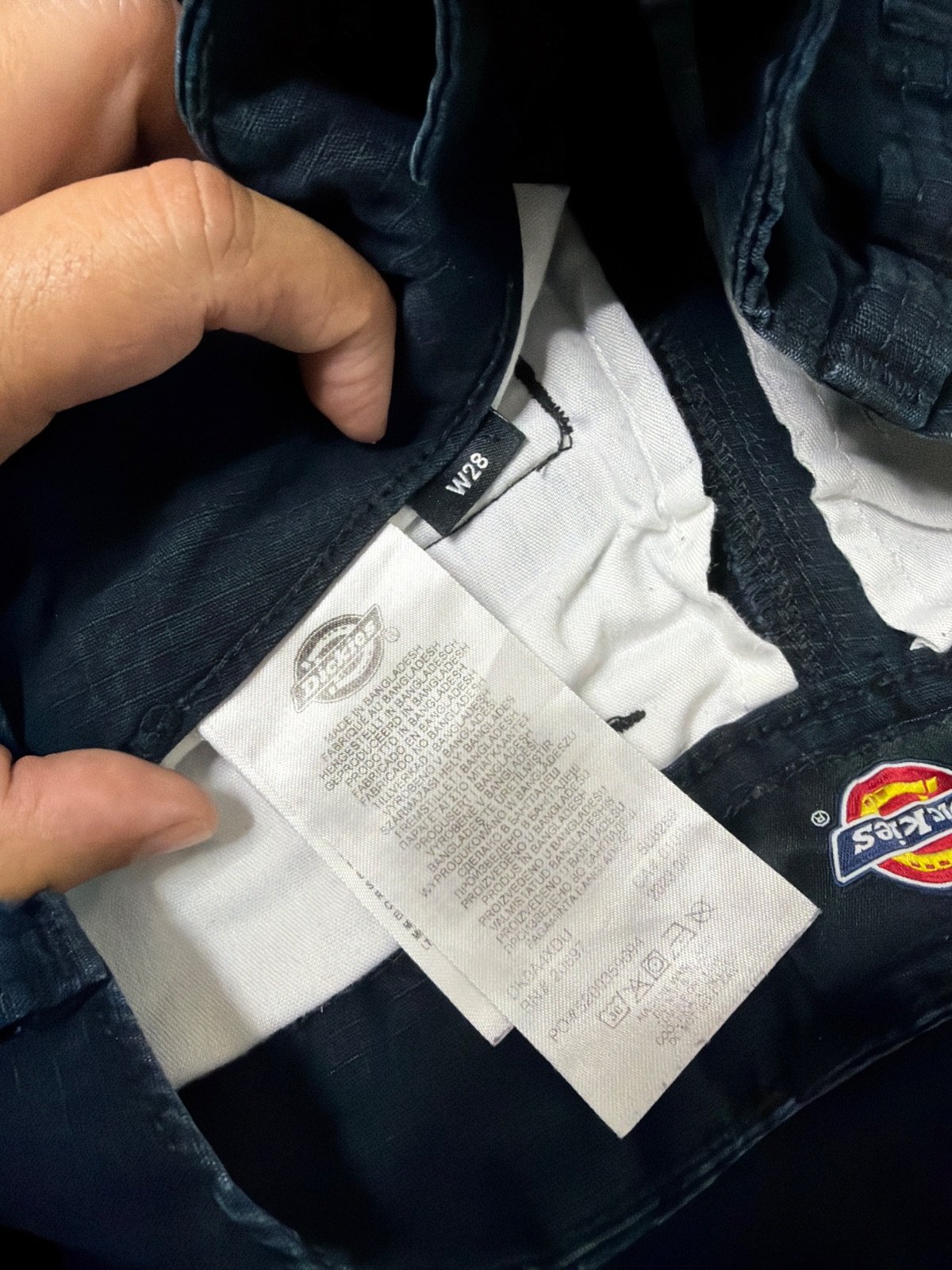 Dickies Black Ripstop Cargo Workwear Pants W28 — foto 9