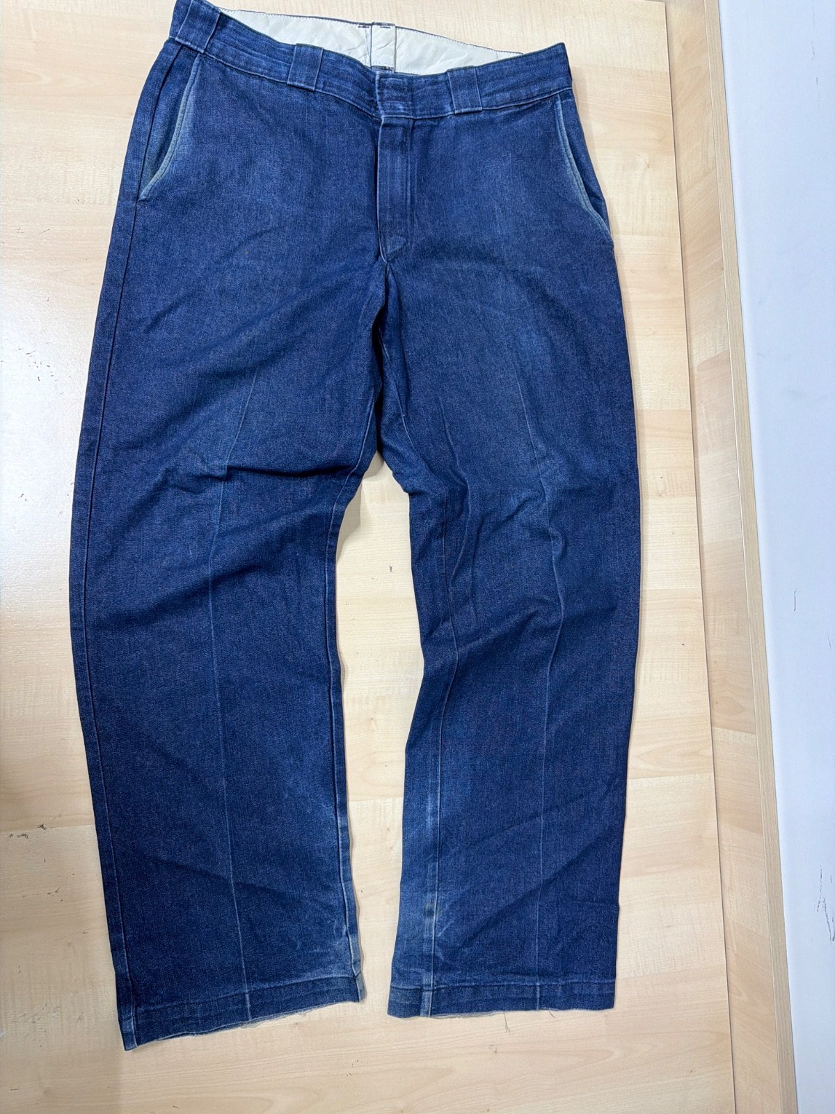 Pantalón Dickies Vintage Made in USA Denim Faded - Talla 34x32 (W34)