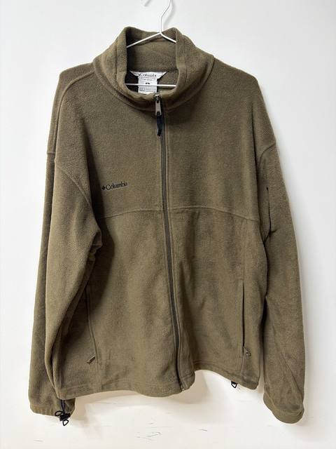 Columbia Chaqueta Polar Verde Oliva Talla XL Vintage Outdoor