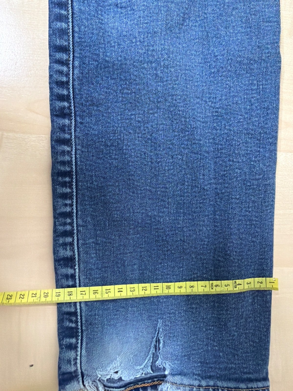 Levi's 501 vaquero recto azul deshilachado vintage — foto 6