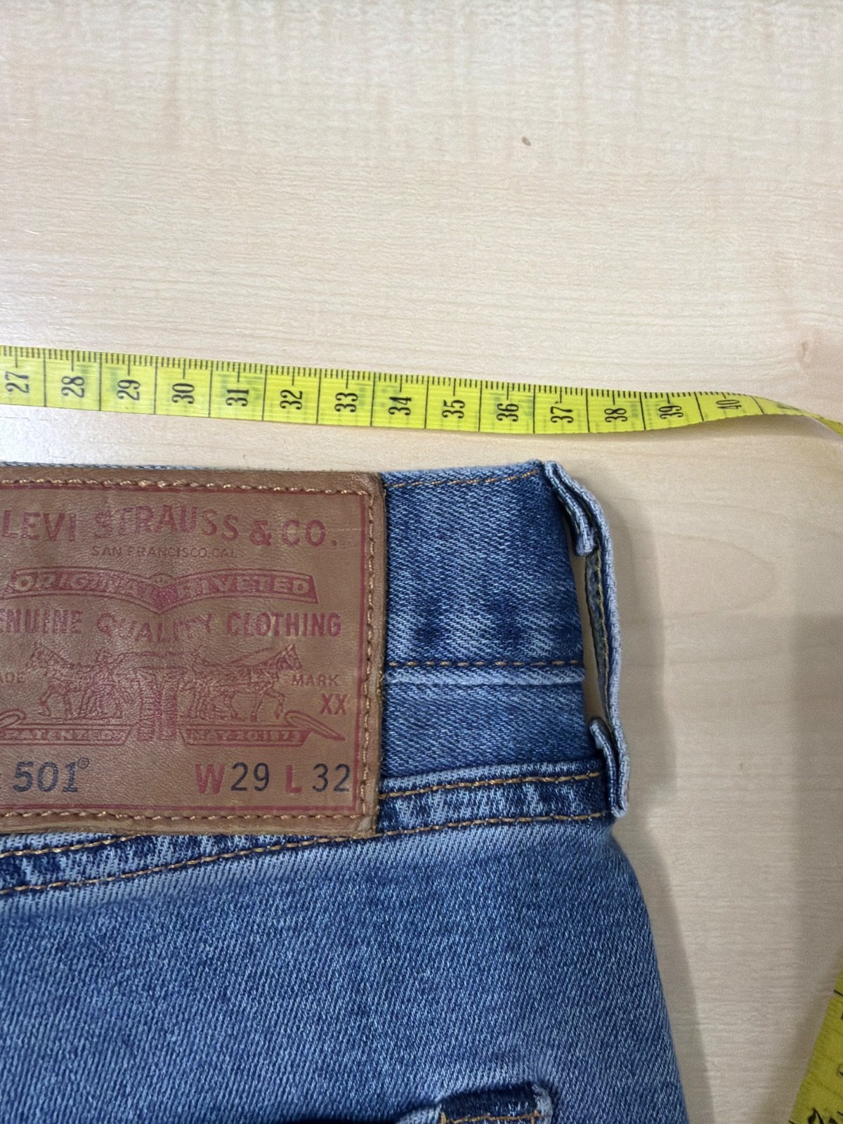 Levi's 501 Vaqueros W29 L32 Azul Vintage Streetwear — foto 6