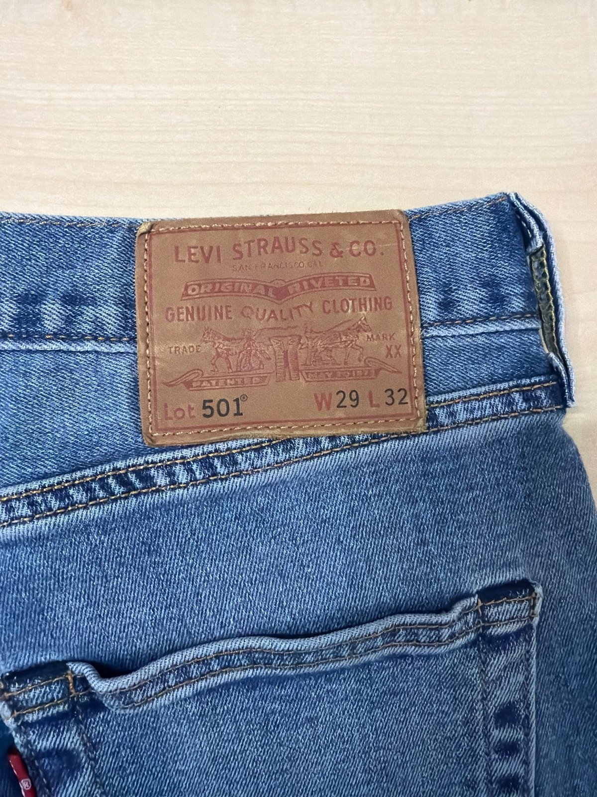 Levi's 501 Vaqueros W29 L32 Azul Vintage Streetwear — foto 7