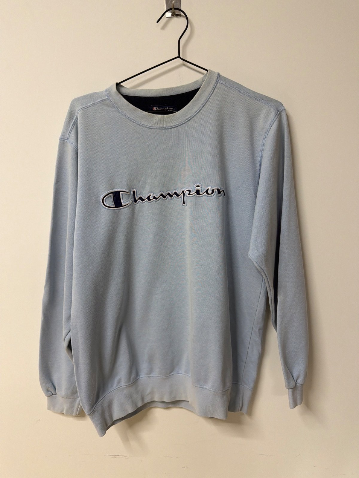 Champion sudadera azul claro Talla S vintage básica