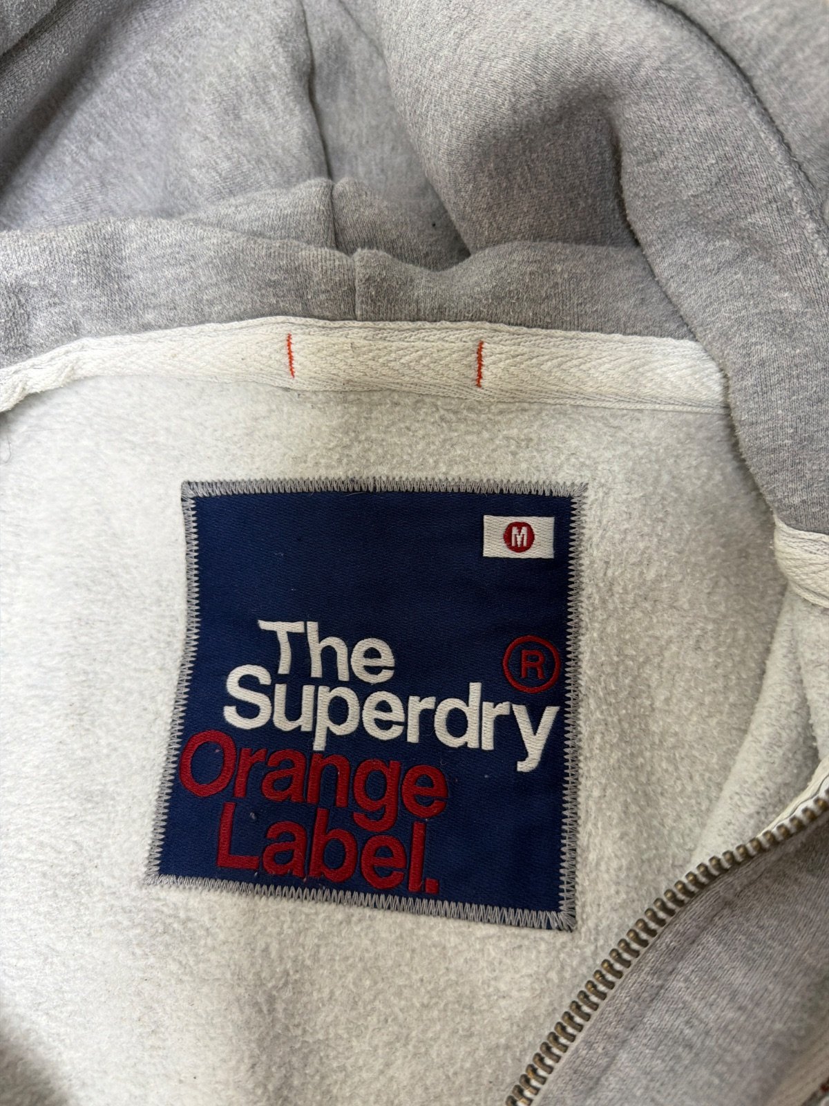 Superdry Vintage sudadera capucha gris cremallera unisex — foto 4