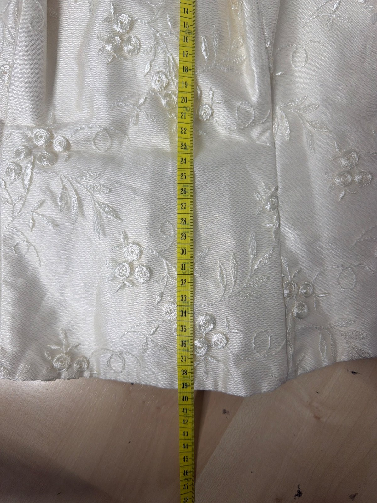 Corsé palabra de honor ivory bordado floral boda vintage — foto 10