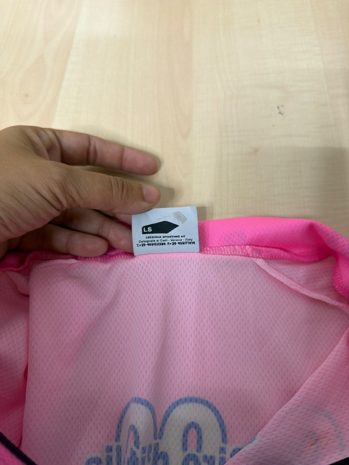 Maillot Ciclismo Lessinia Sporting Giro Italia Rosa Vintage — foto 4