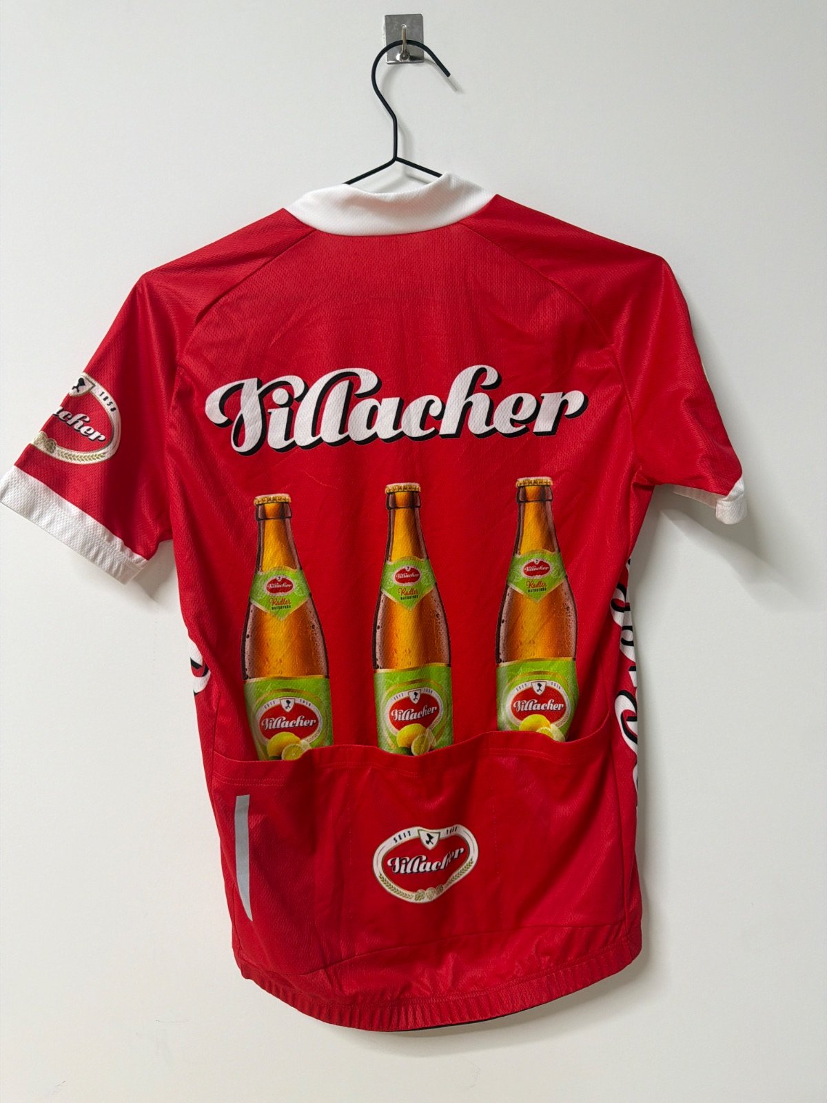 Maillot ciclismo Villacher Talla S rojo vintage retro — foto 2