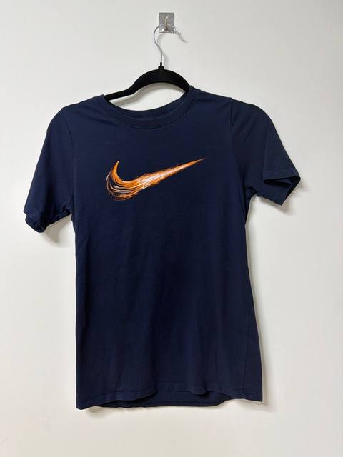 Nike Camiseta Niño Talla L (12-13 años) Swoosh Naranja
