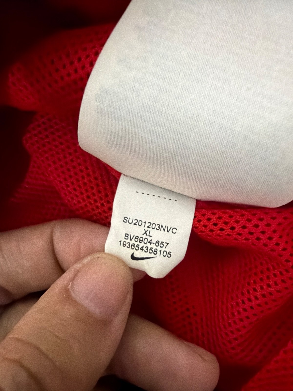 Nike chubasquero cortavientos rojo niño Park streetwear — foto 5