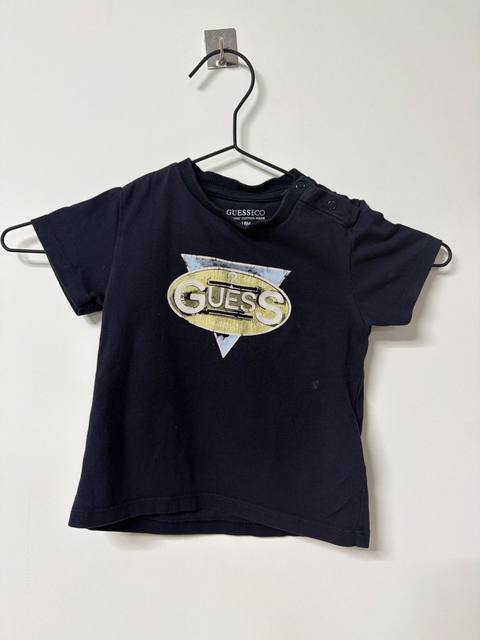 Guess camiseta bebé niño azul marino Talla 18M vintage