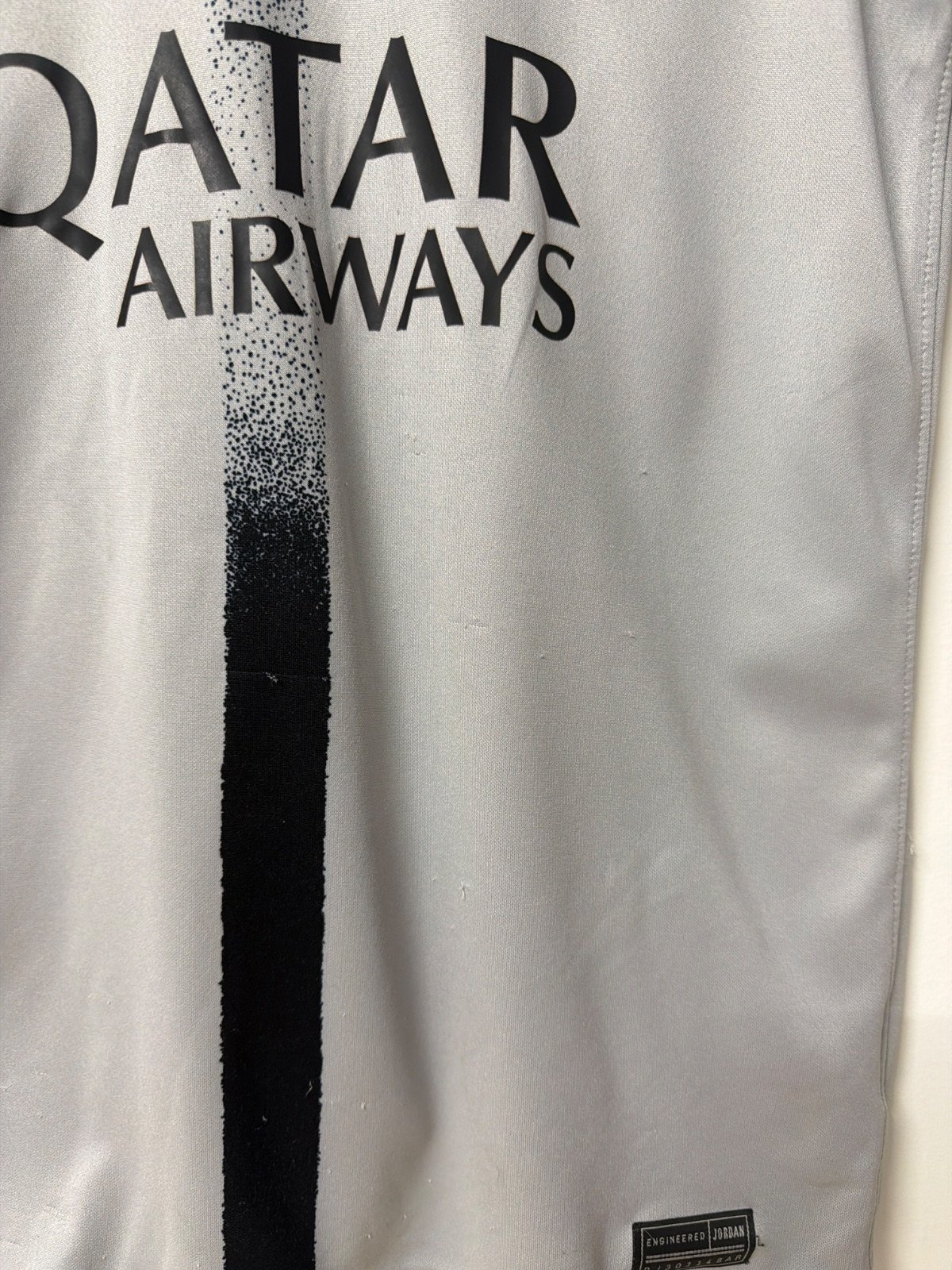 Camiseta PSG x Jordan Bambino Gris Qatar Airways Fútbol Vintage — foto 2